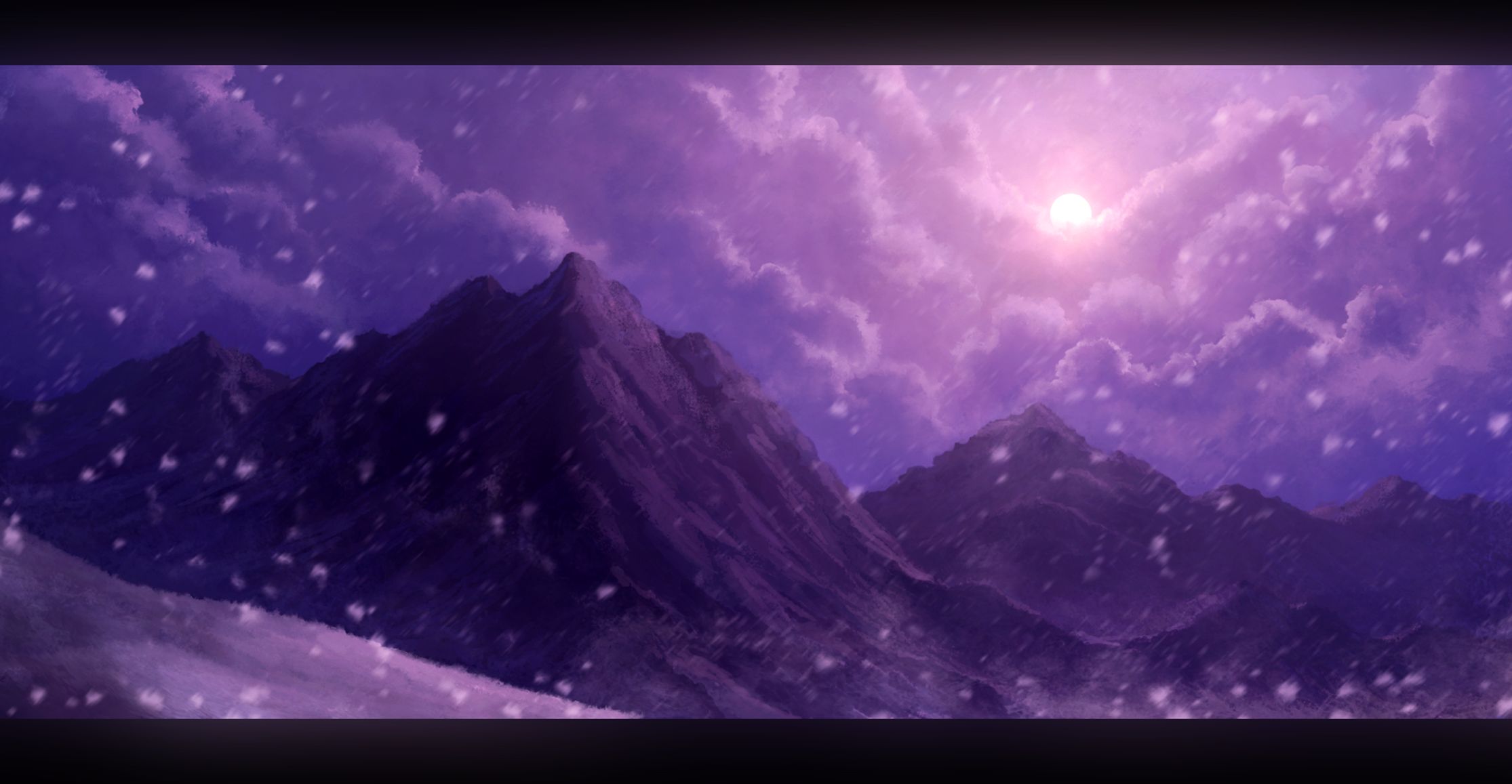 Laden Sie das Landschaft, Winter, Fantasie, Schnee, Gebirge-Bild kostenlos auf Ihren PC-Desktop herunter