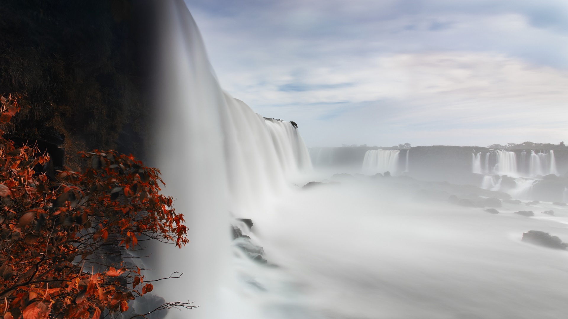 Download mobile wallpaper Water, Waterfalls, Waterfall, Earth, Iguazu Falls for free.