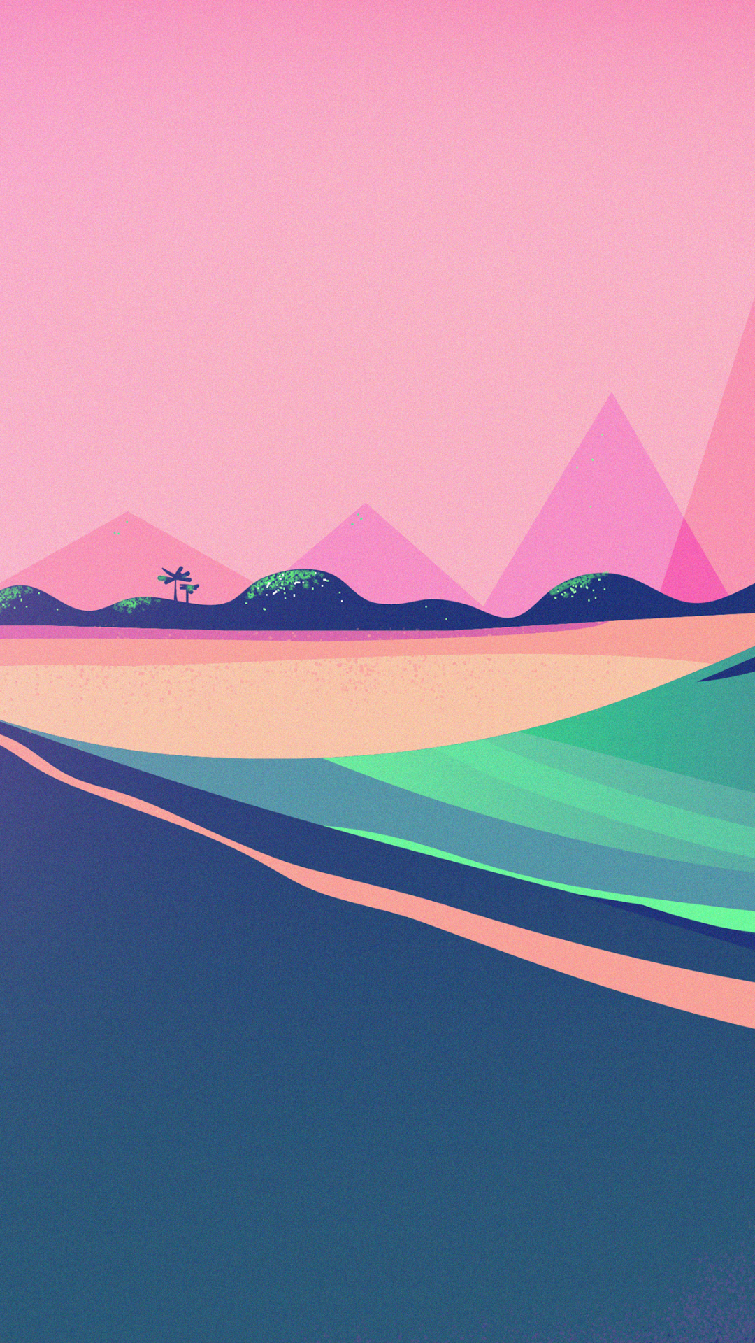 Download mobile wallpaper Artistic, Minimalist, Retro Wave for free.