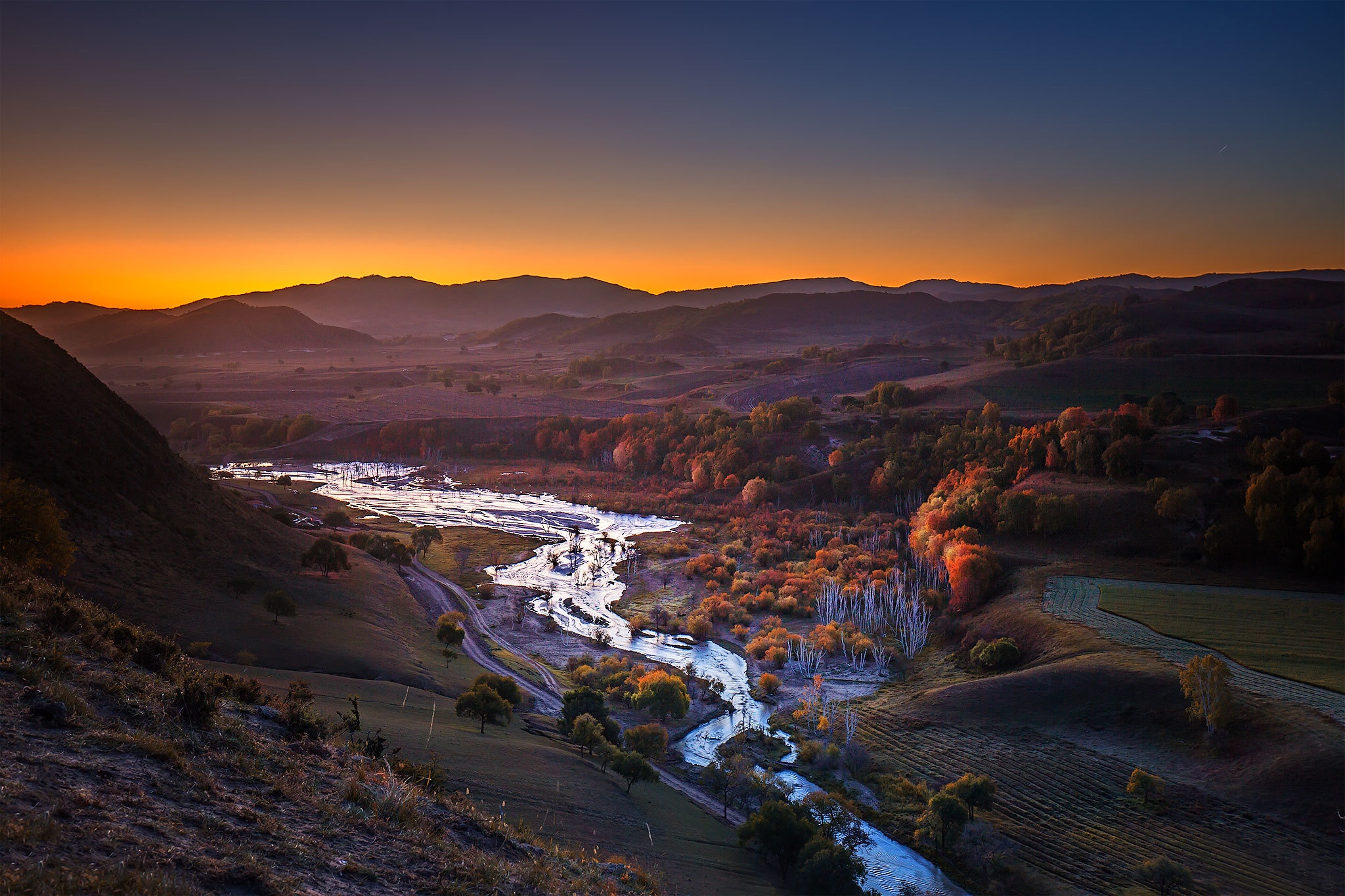 Laden Sie das Fluss, Gebirge, Tal, Erde/natur-Bild kostenlos auf Ihren PC-Desktop herunter