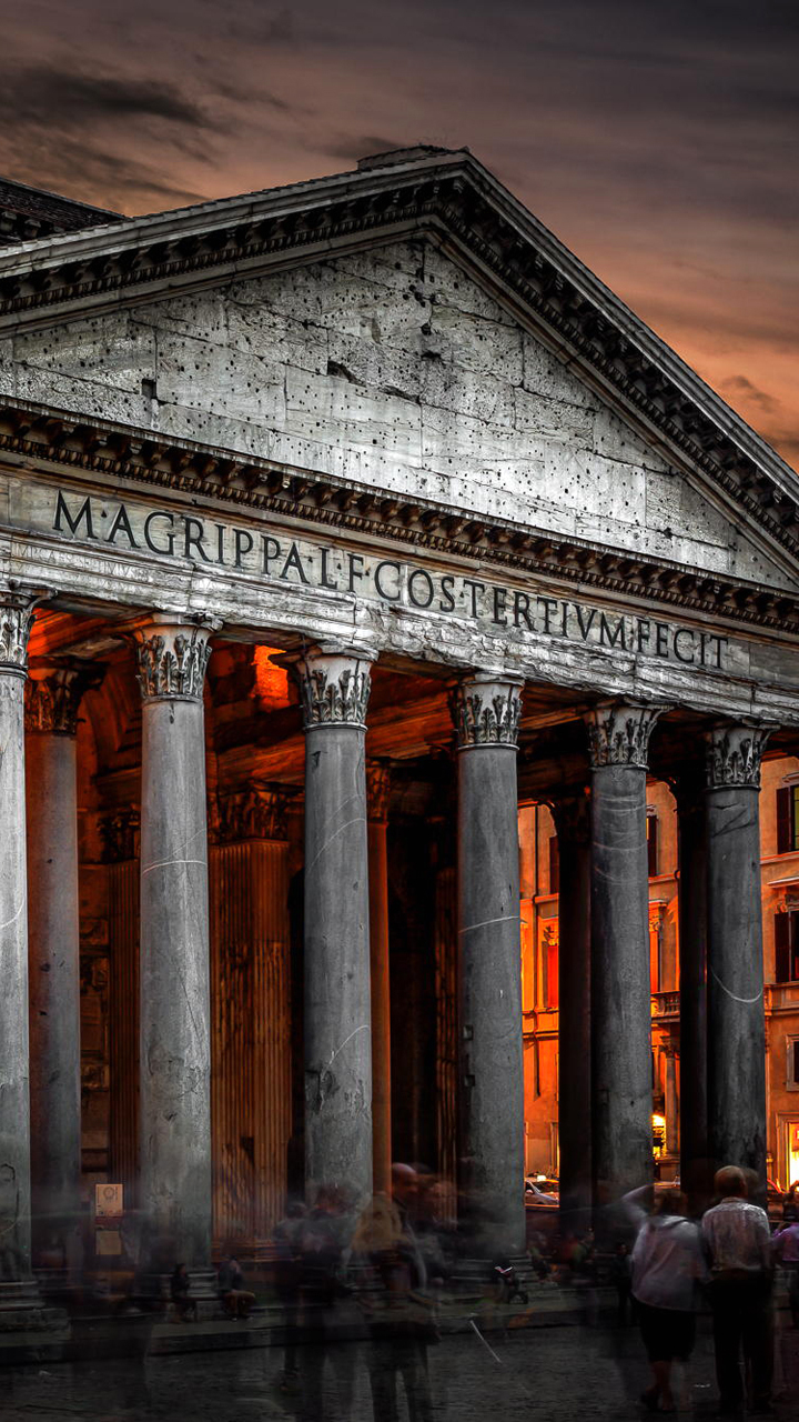 Descarga gratuita de fondo de pantalla para móvil de Italia, Monumento, Roma, Hecho Por El Hombre, Panteón.