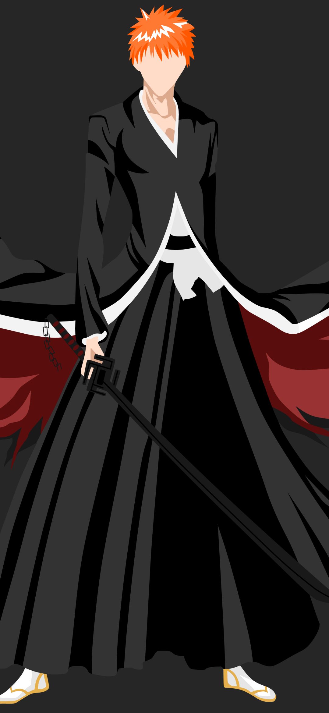 Download mobile wallpaper Anime, Bleach, Minimalist, Ichigo Kurosaki for free.