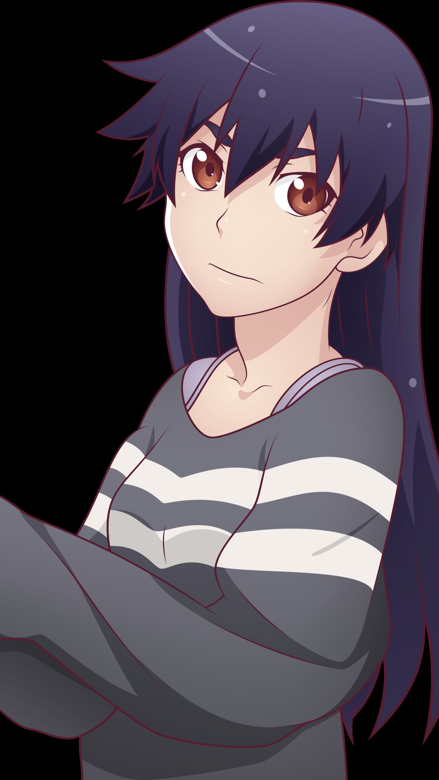 Handy-Wallpaper Animes, Monogatari (Serie), Suruga Kanbaru kostenlos herunterladen.