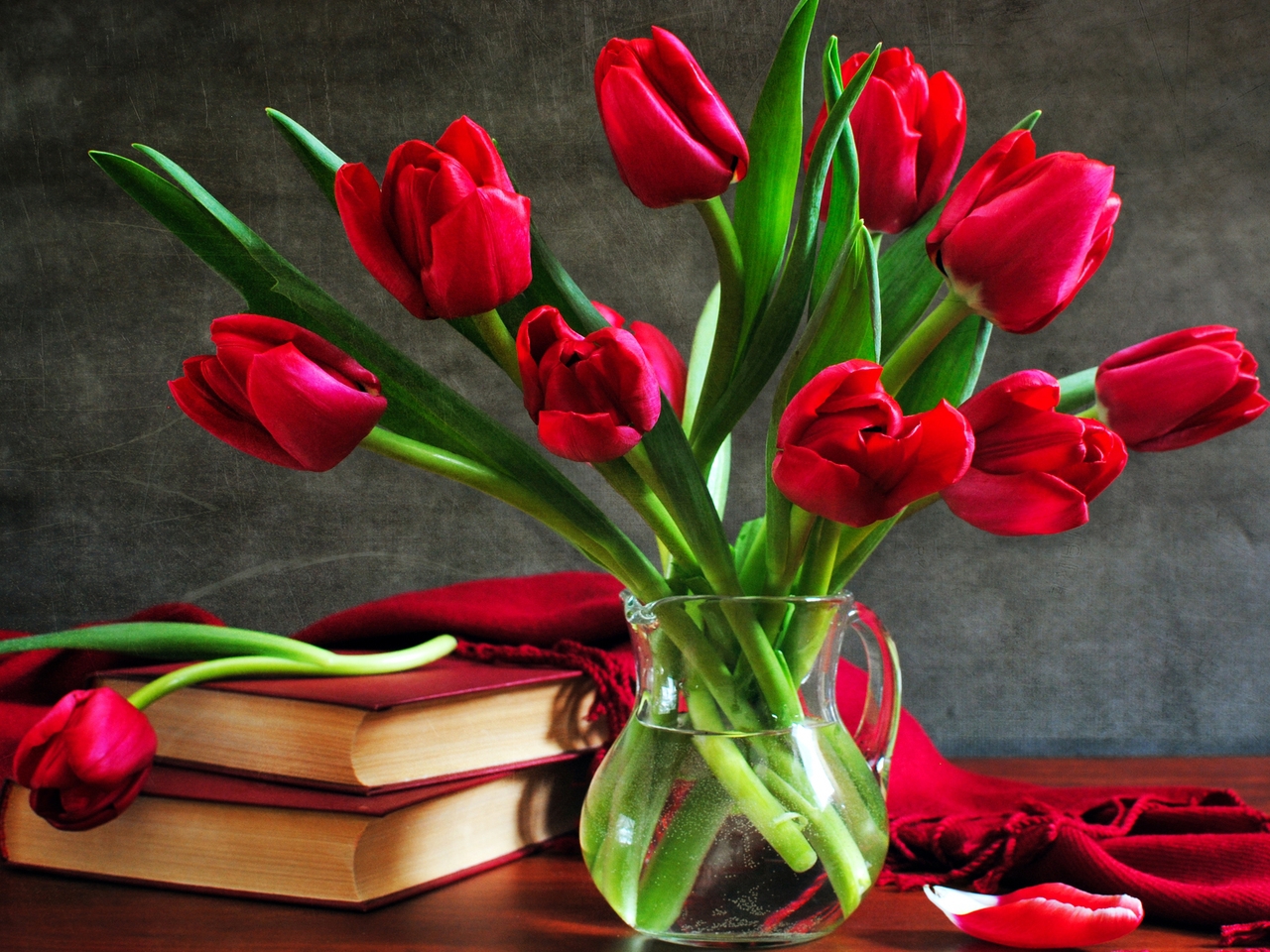 bouquets, flowers, plants, tulips UHD