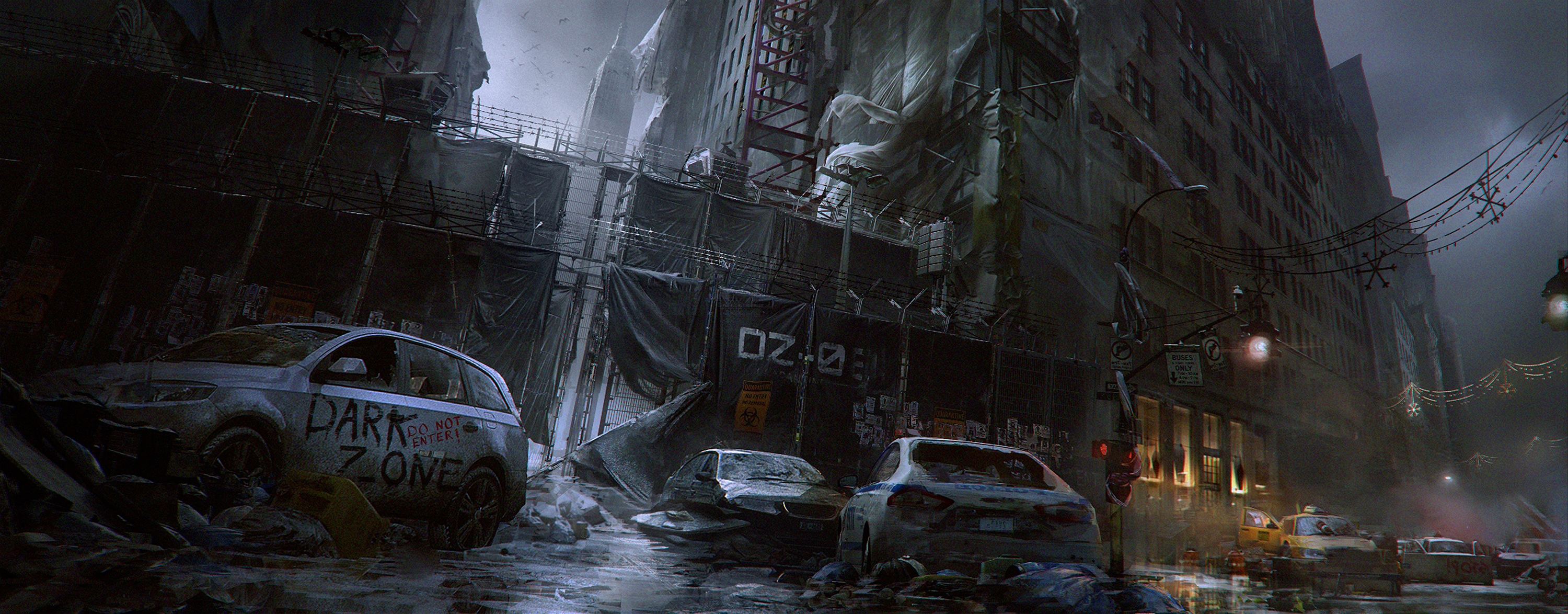 concept art, apocalypse, video game, tom clancy's the division, tom clancy