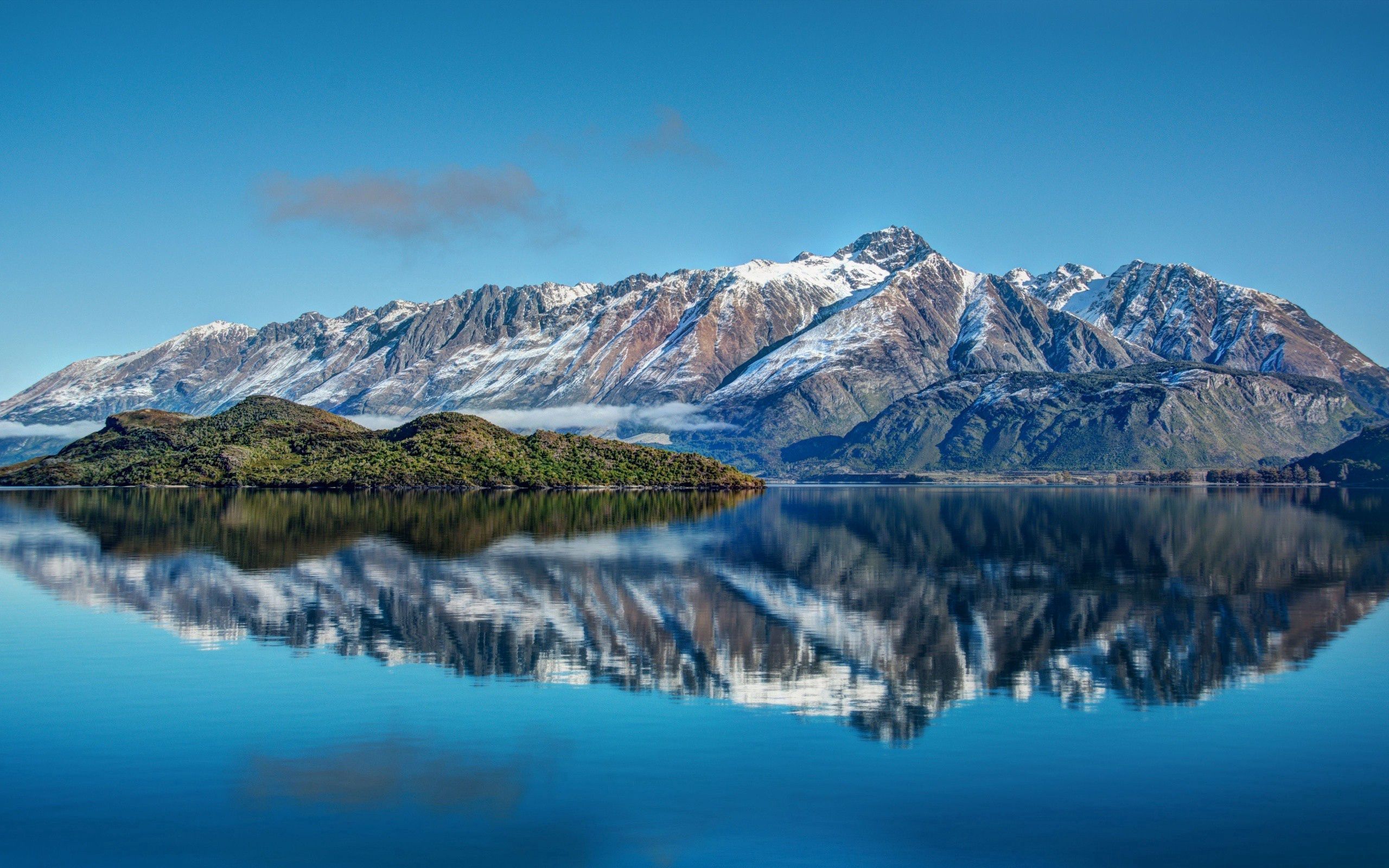 66753 скачать обои пейзаж, природа, новая зеландия, река, море, небо, горы - заставки и картинки бесплатно