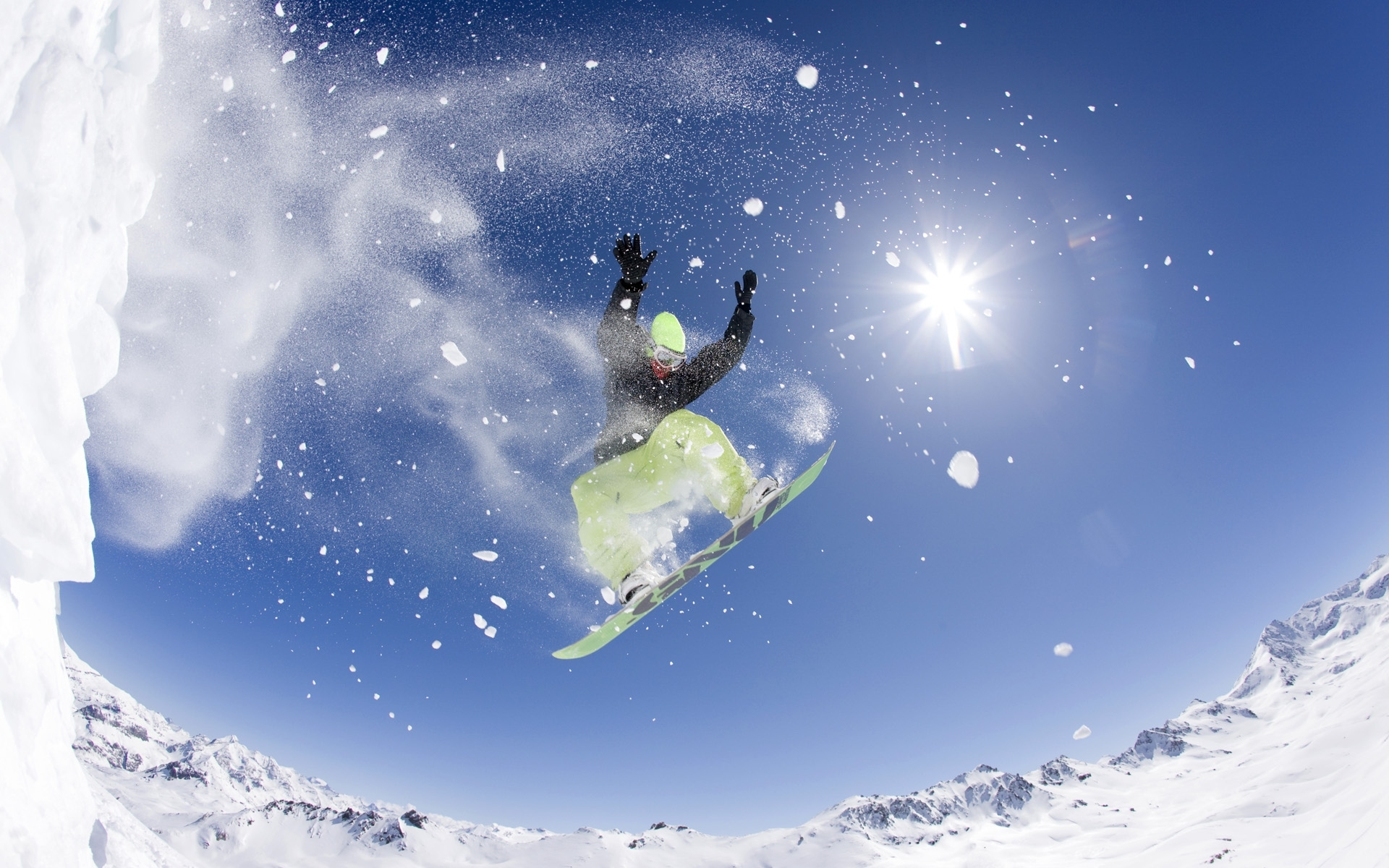 Laden Sie Snowboarding HD-Desktop-Hintergründe herunter