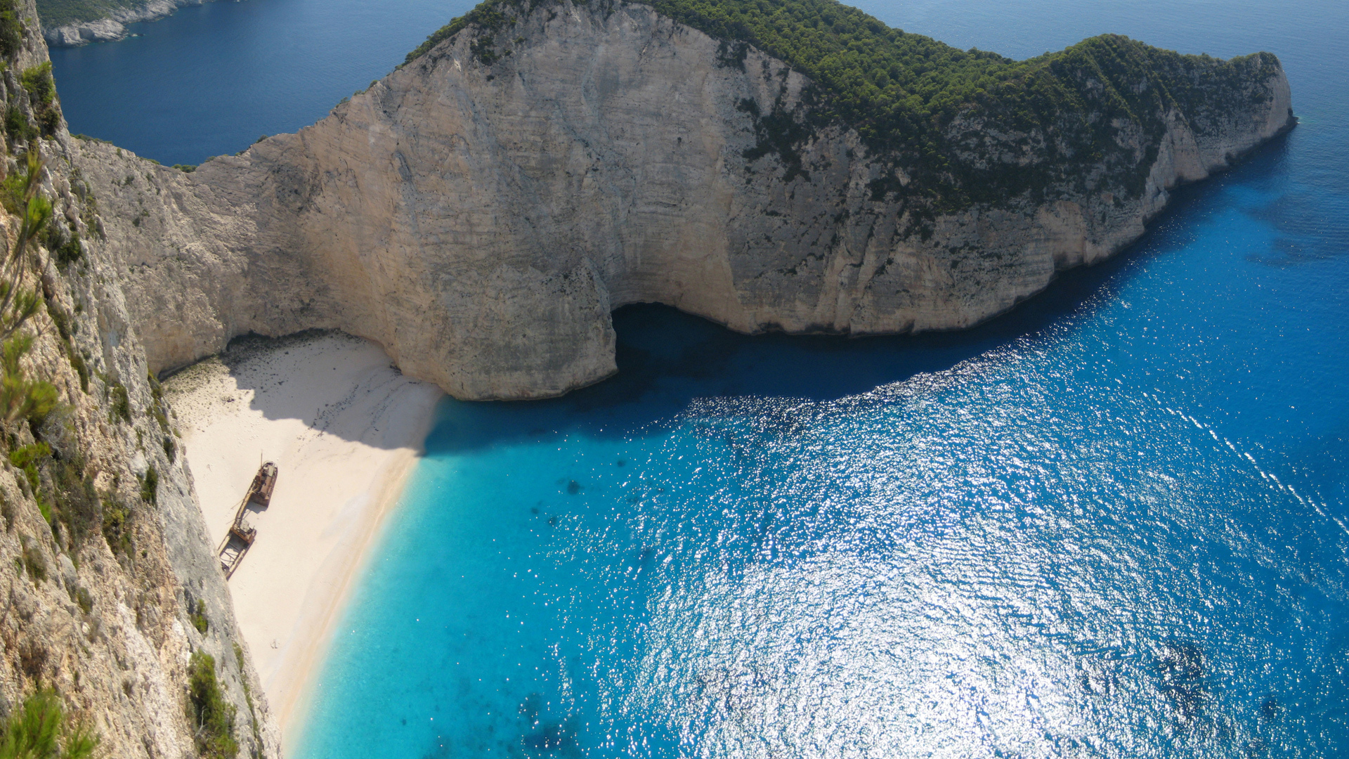 Download mobile wallpaper Earth, Cliff, Navagio Beach for free.