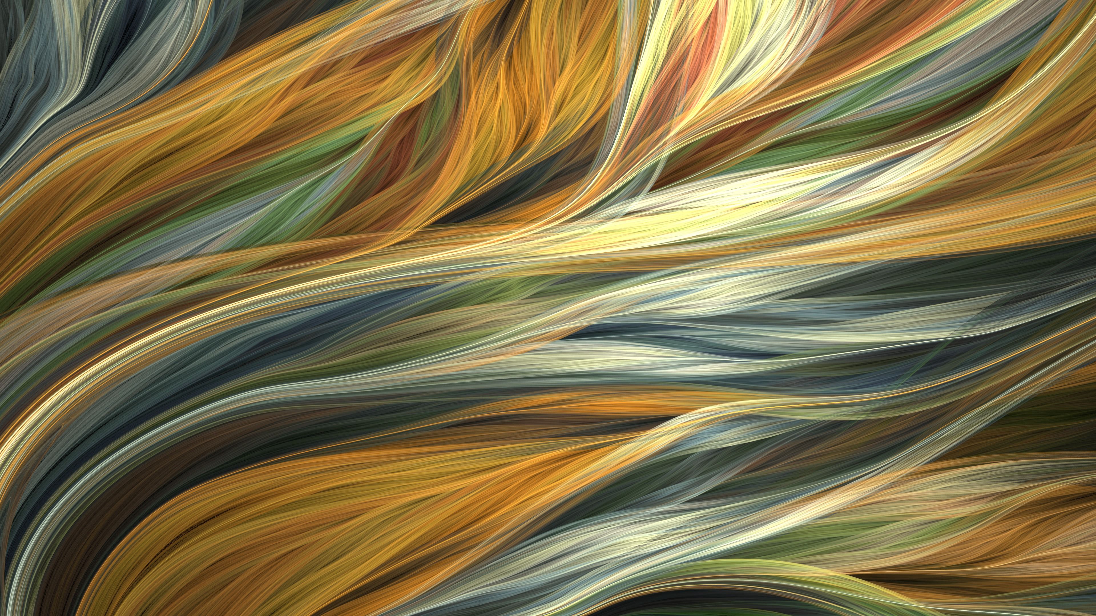 multicolored, strands, threads, abstract, fractal, art, motley, thread