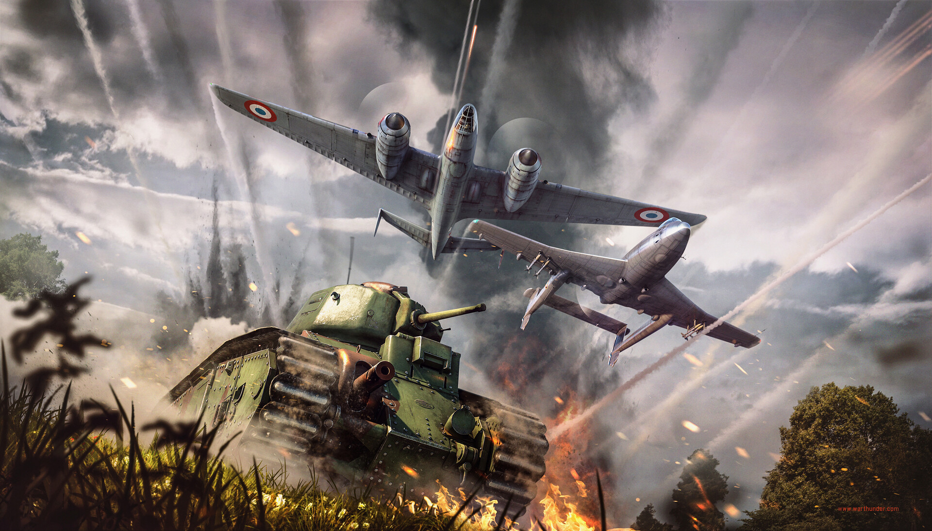 Laden Sie das Panzer, Computerspiele, Kampfflugzeug, War Thunder-Bild kostenlos auf Ihren PC-Desktop herunter