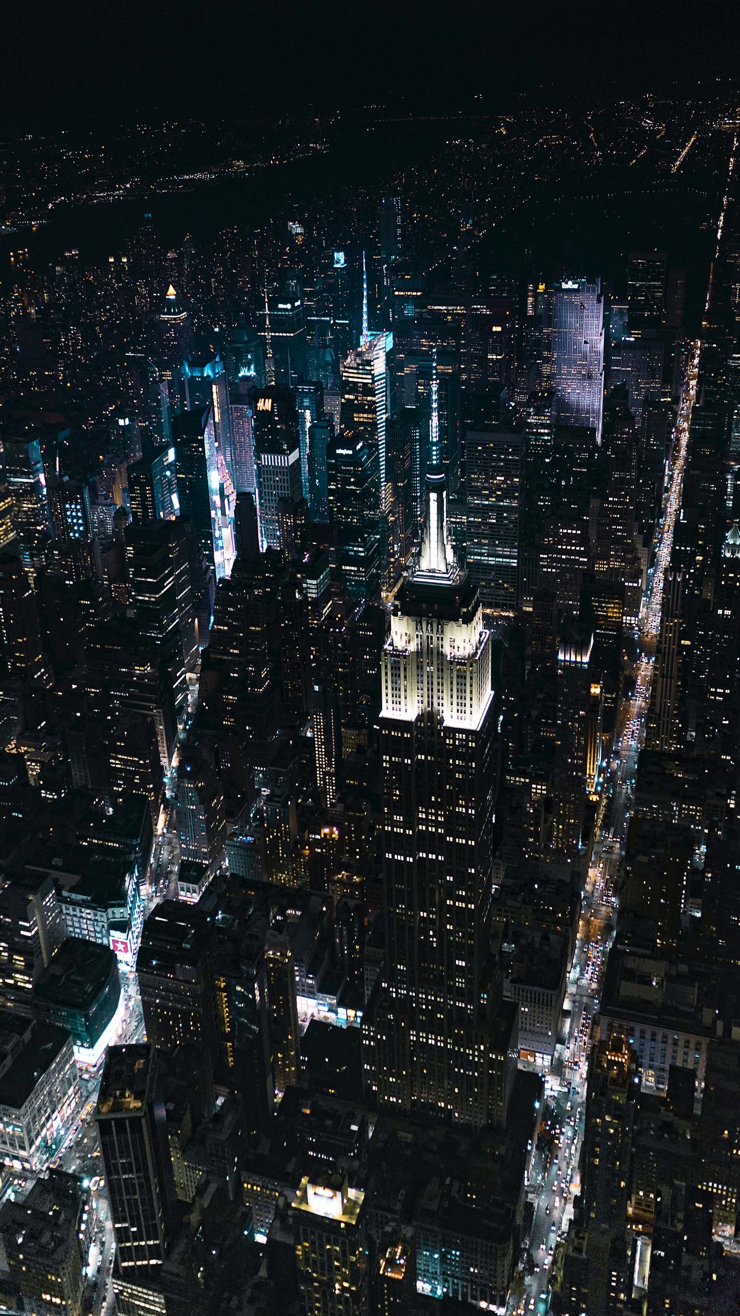 Скачать картинку Города, Город, Свет, Нью Йорк, Легкий, Сделано Человеком в телефон бесплатно.