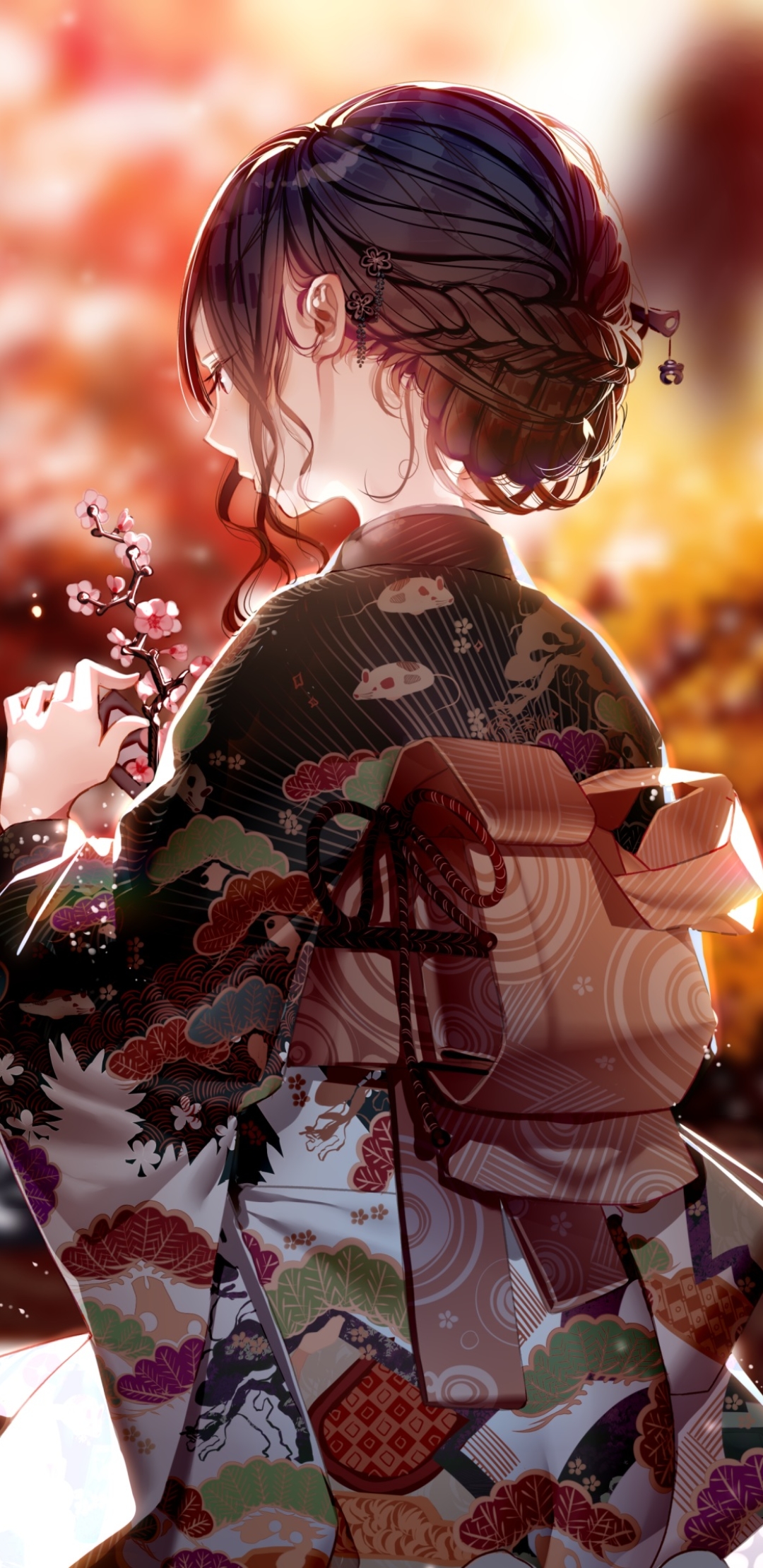 Download mobile wallpaper Anime, Kimono, Geisha for free.