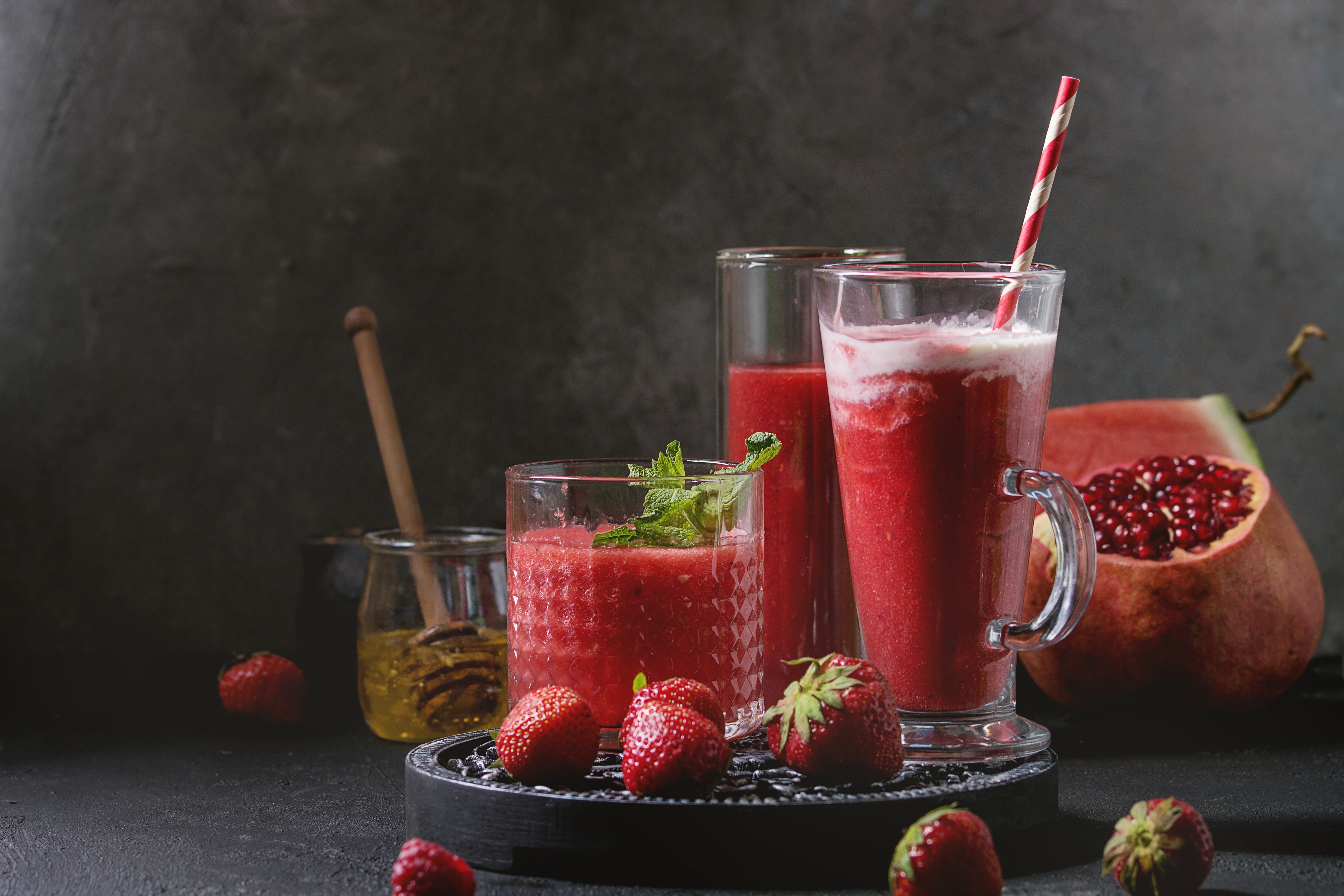 Free download wallpaper Food, Strawberry, Still Life, Glass, Berry, Fruit, Smoothie on your PC desktop
