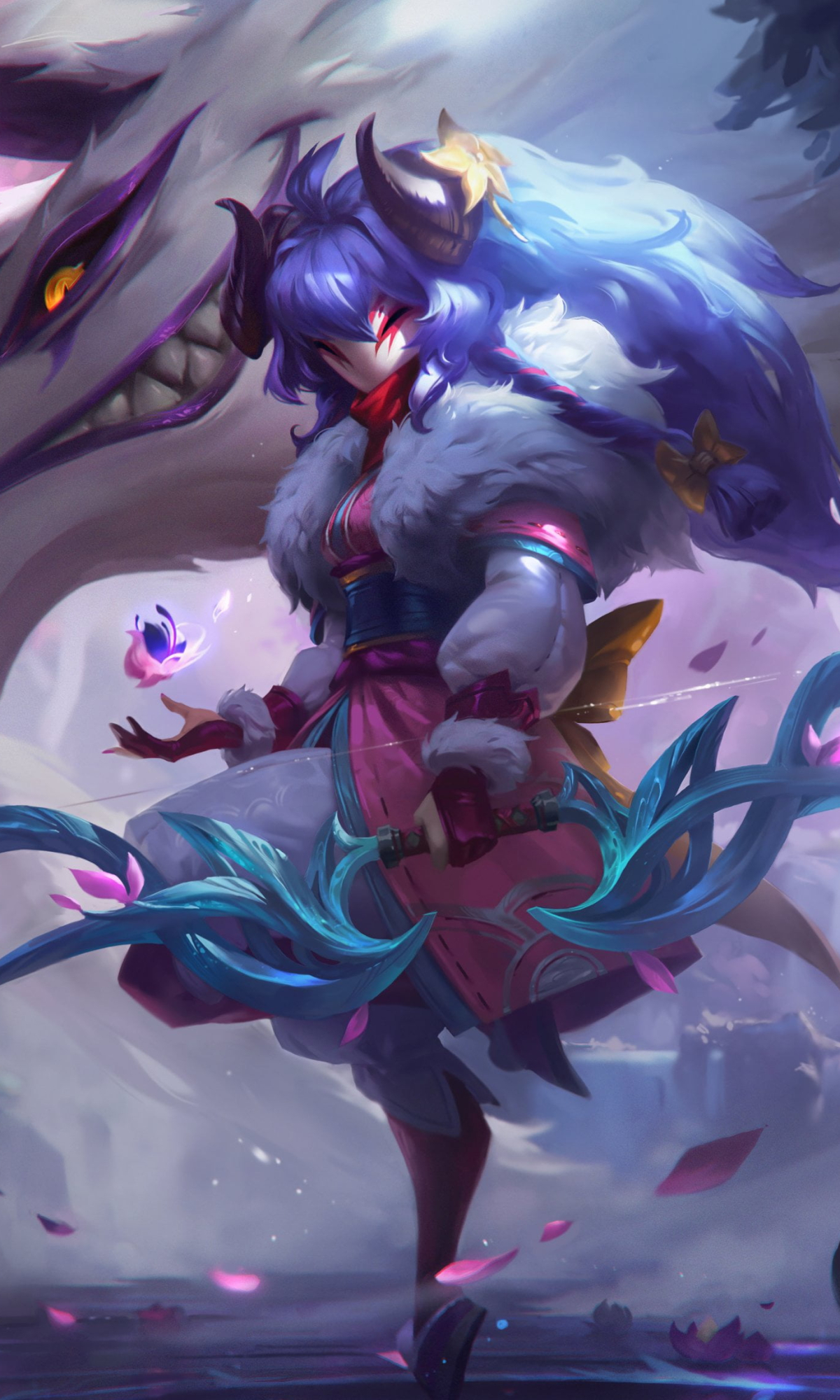 Download mobile wallpaper League Of Legends, Video Game, Kindred (League Of Legends) for free.