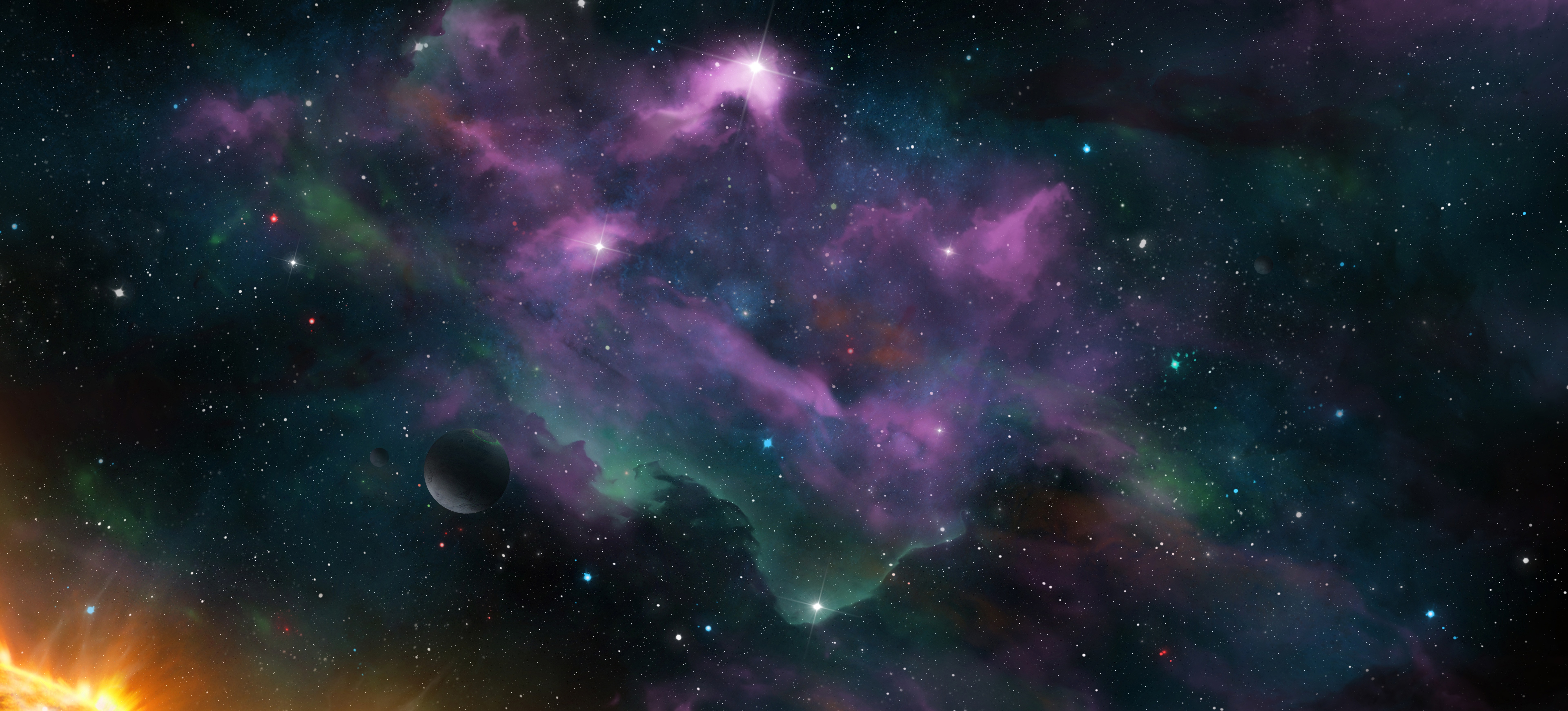 Free download wallpaper Stars, Planets, Nebula, Galaxy, Universe on your PC desktop