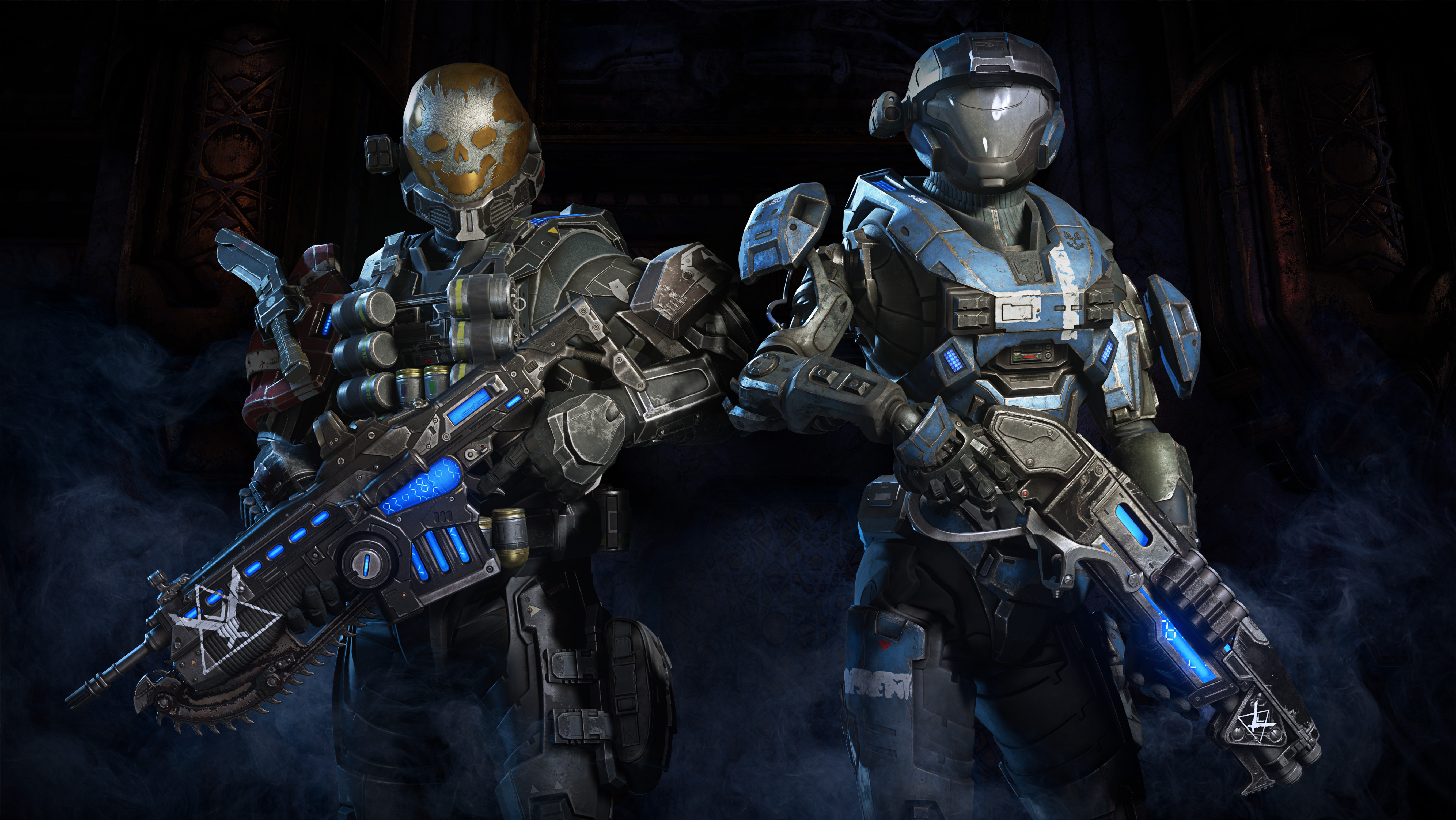 video game, crossover, gears 5, gears of war, halo, halo: reach