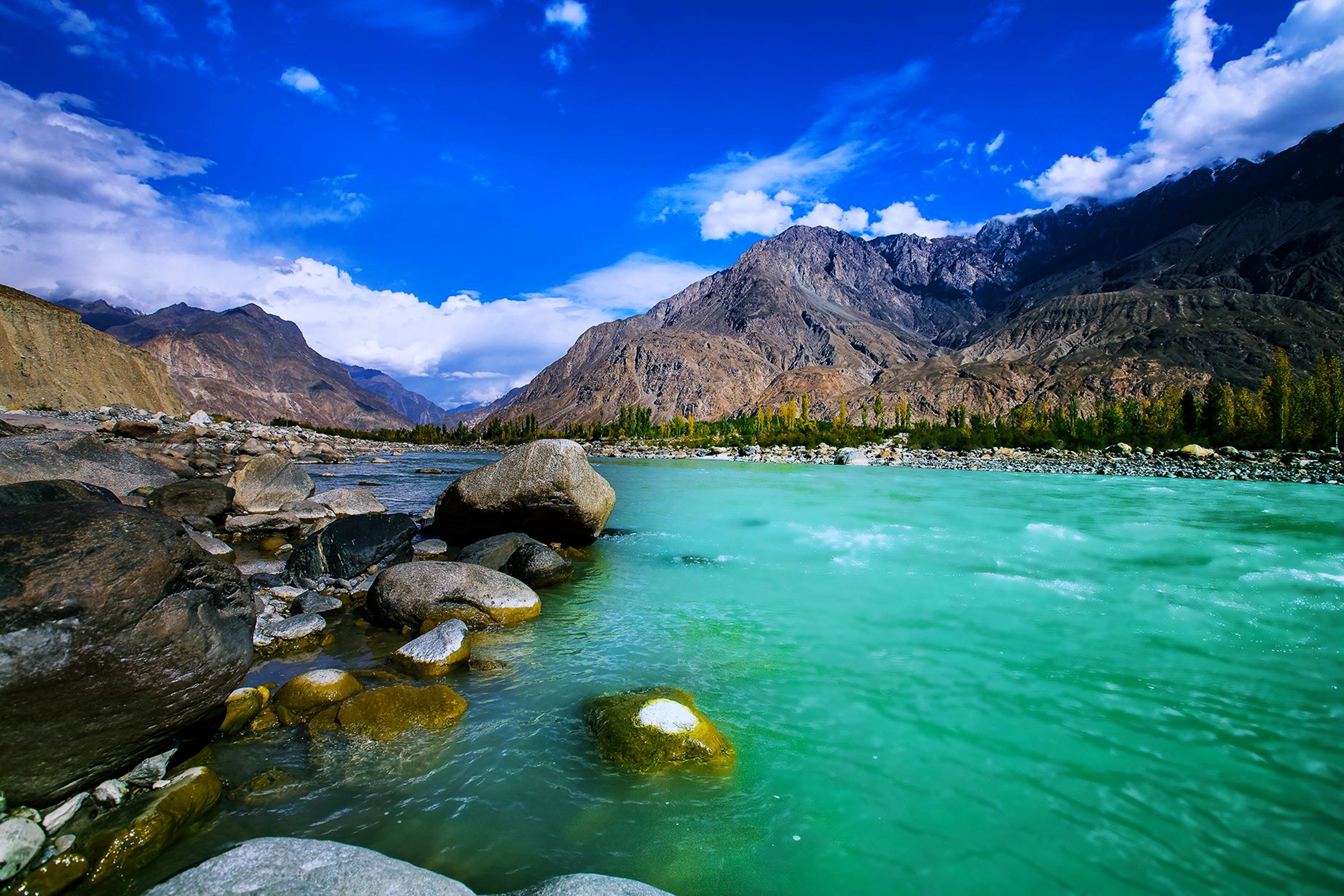 Free download wallpaper Landscape, Nature, Water, Sky, Mountain, Earth, River on your PC desktop