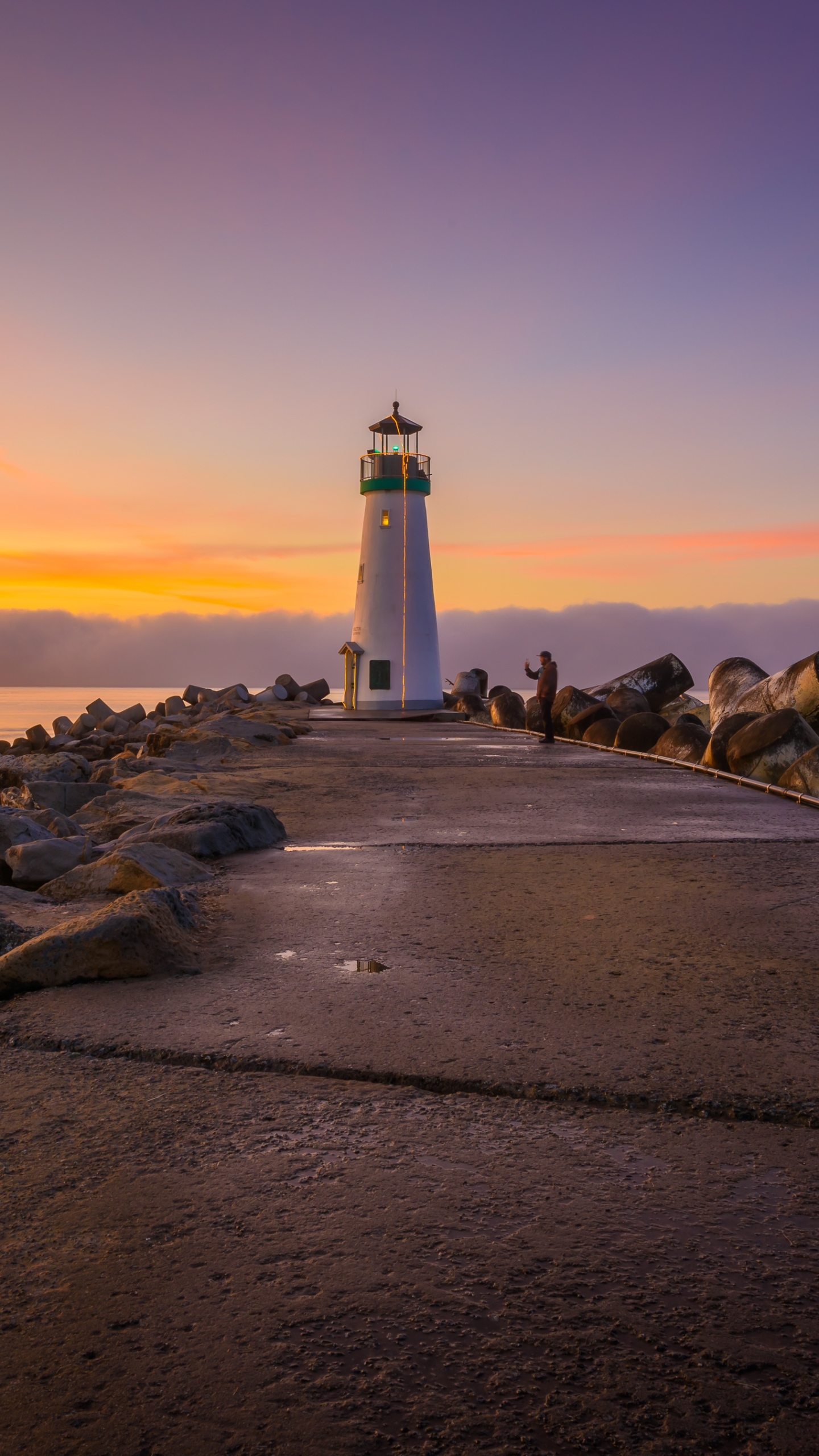 Descarga gratuita de fondo de pantalla para móvil de Amanecer, Faro, Hecho Por El Hombre.