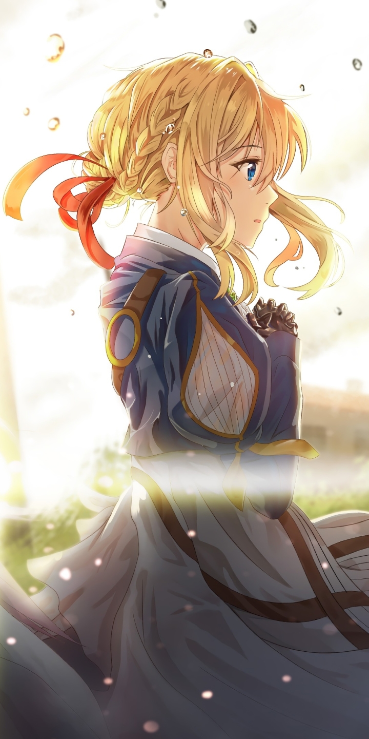 Handy-Wallpaper Blond, Blondinen, Animes, Violet Evergarden (Charakter), Violet Evergarden kostenlos herunterladen.