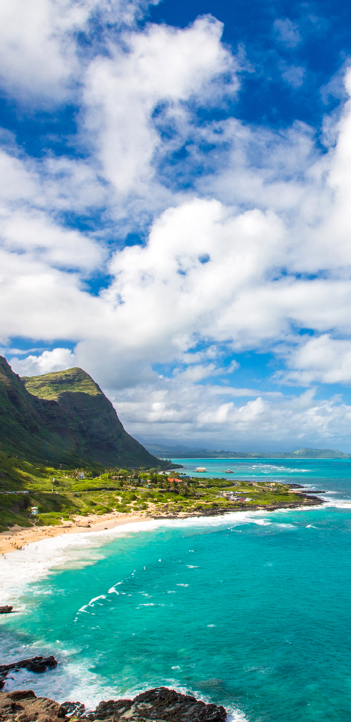 Download mobile wallpaper Sea, Horizon, Coast, Ocean, Cloud, Hawaii, Coastline, Photography for free.