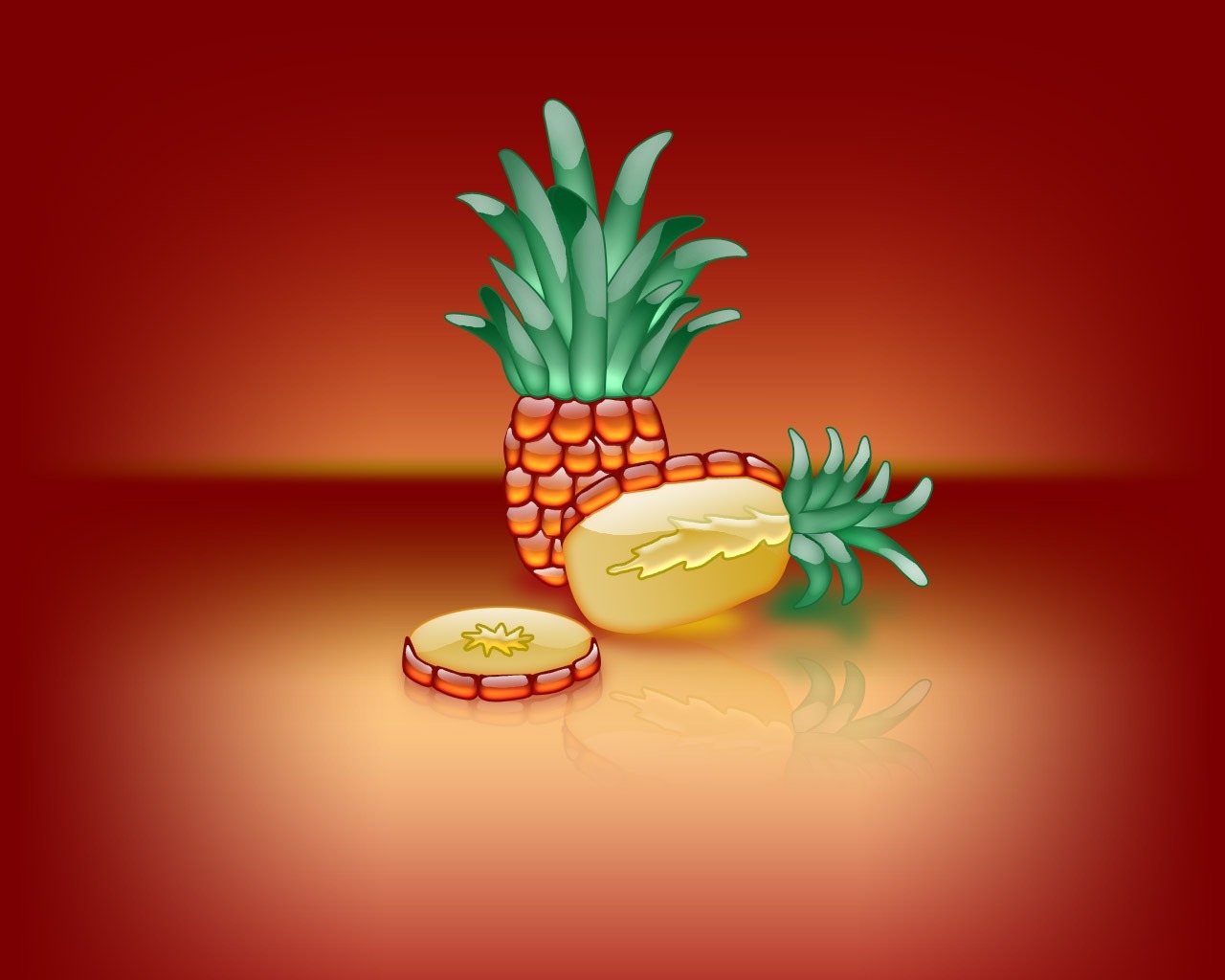 fruits, food, pineapples