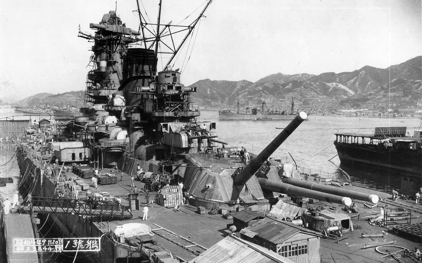 520784画像をダウンロード日本の戦艦大和, 戦艦, 軍隊, 軍艦-壁紙とスクリーンセーバーを無料で