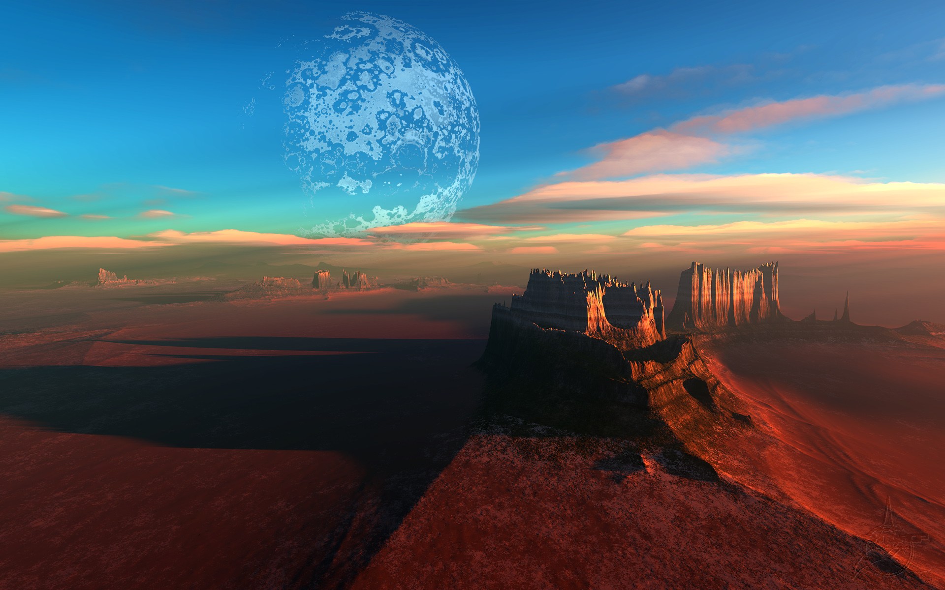 Free download wallpaper Landscape, Sci Fi on your PC desktop