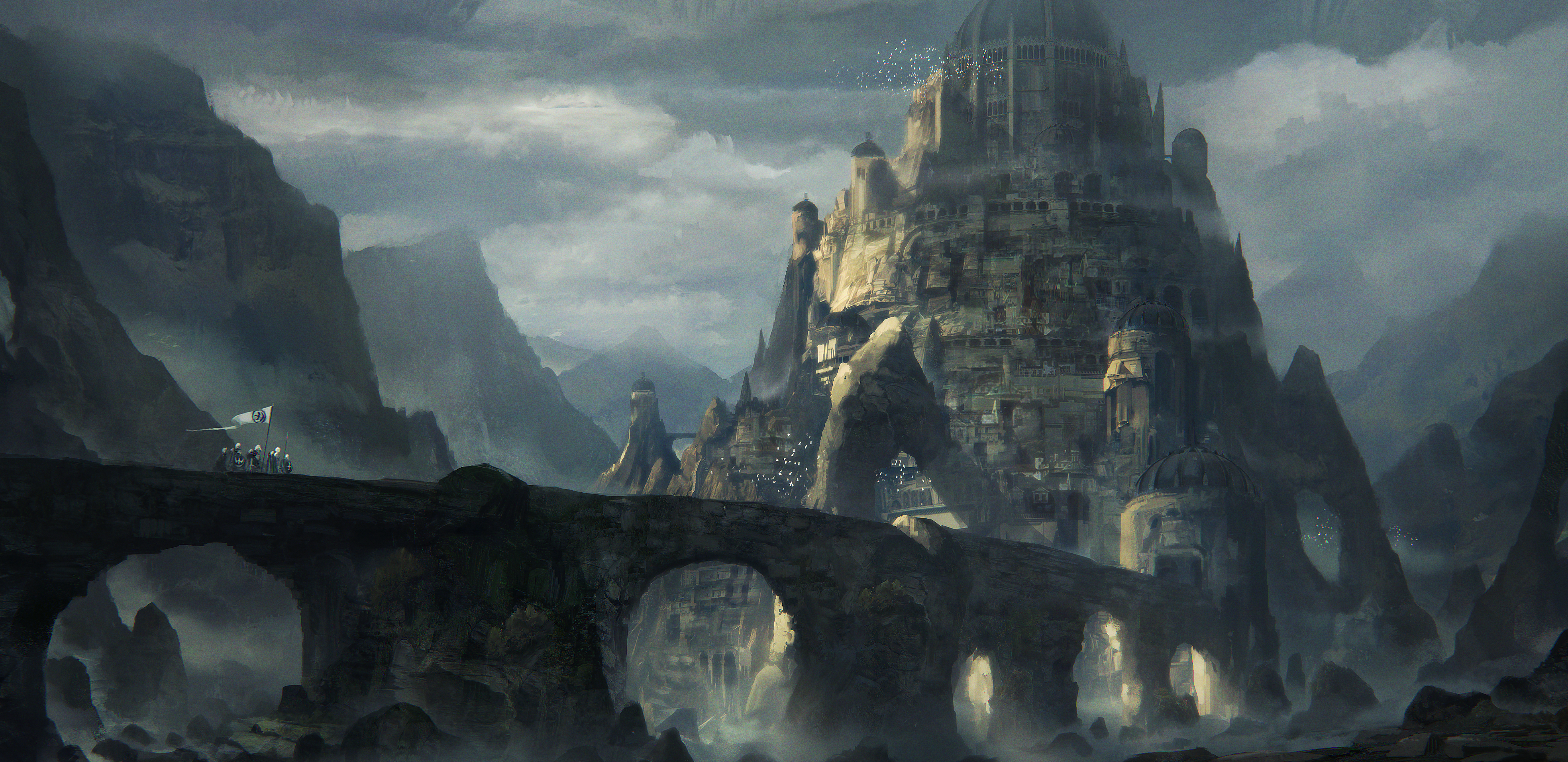 Download mobile wallpaper Landscape, Fantasy, Castles, Game Of Thrones, Bridge, Castle for free.
