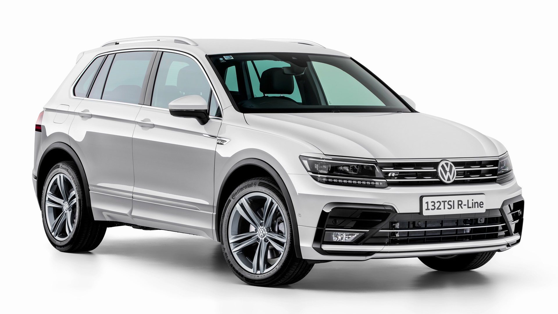 Download mobile wallpaper Volkswagen, Car, Suv, Compact Car, Vehicles, White Car, Crossover Car, Volkswagen Tiguan R Line for free.
