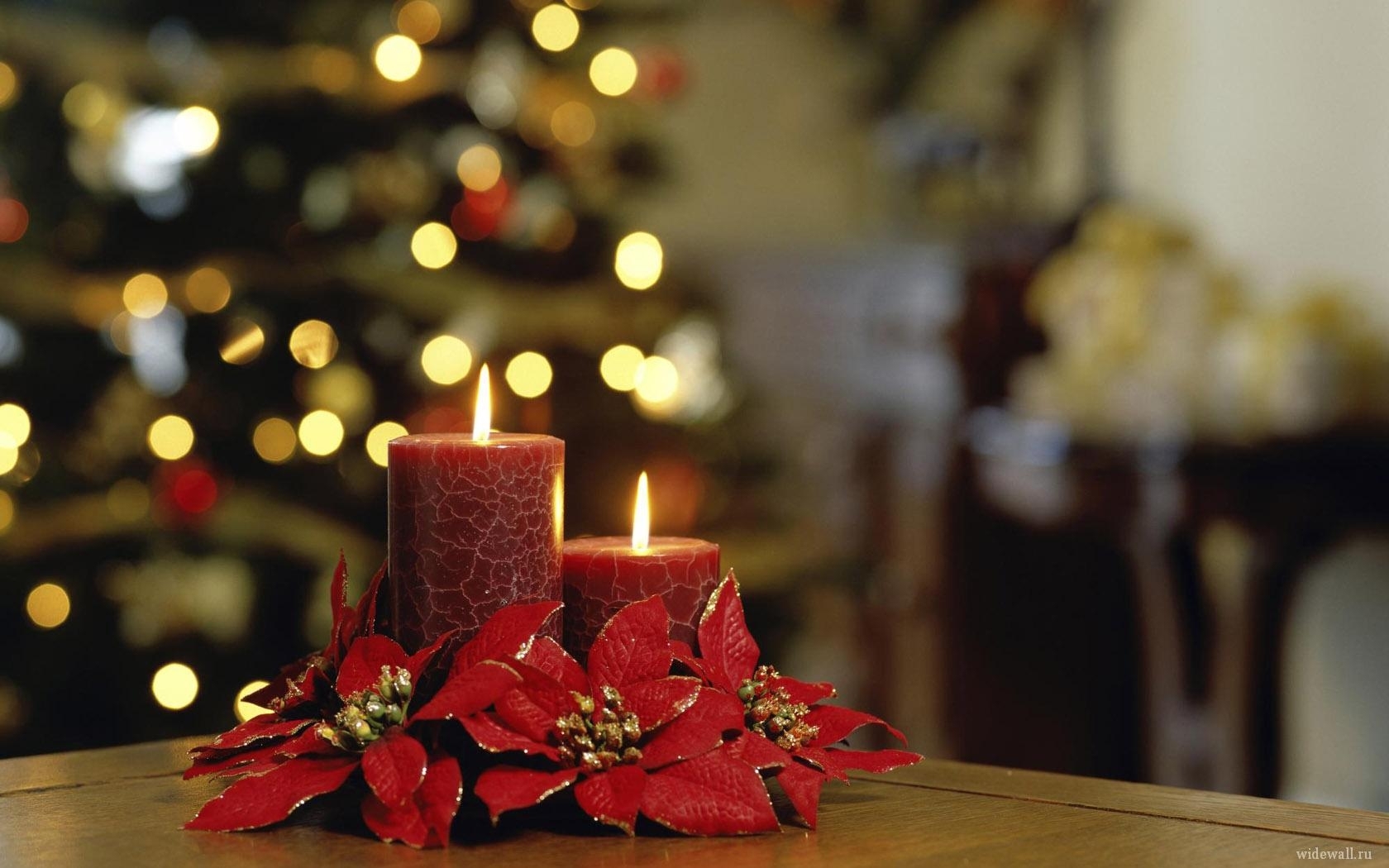 Скачать обои бесплатно Свечи, Праздники, Рождество (Christmas Xmas), Новый Год (New Year) картинка на рабочий стол ПК