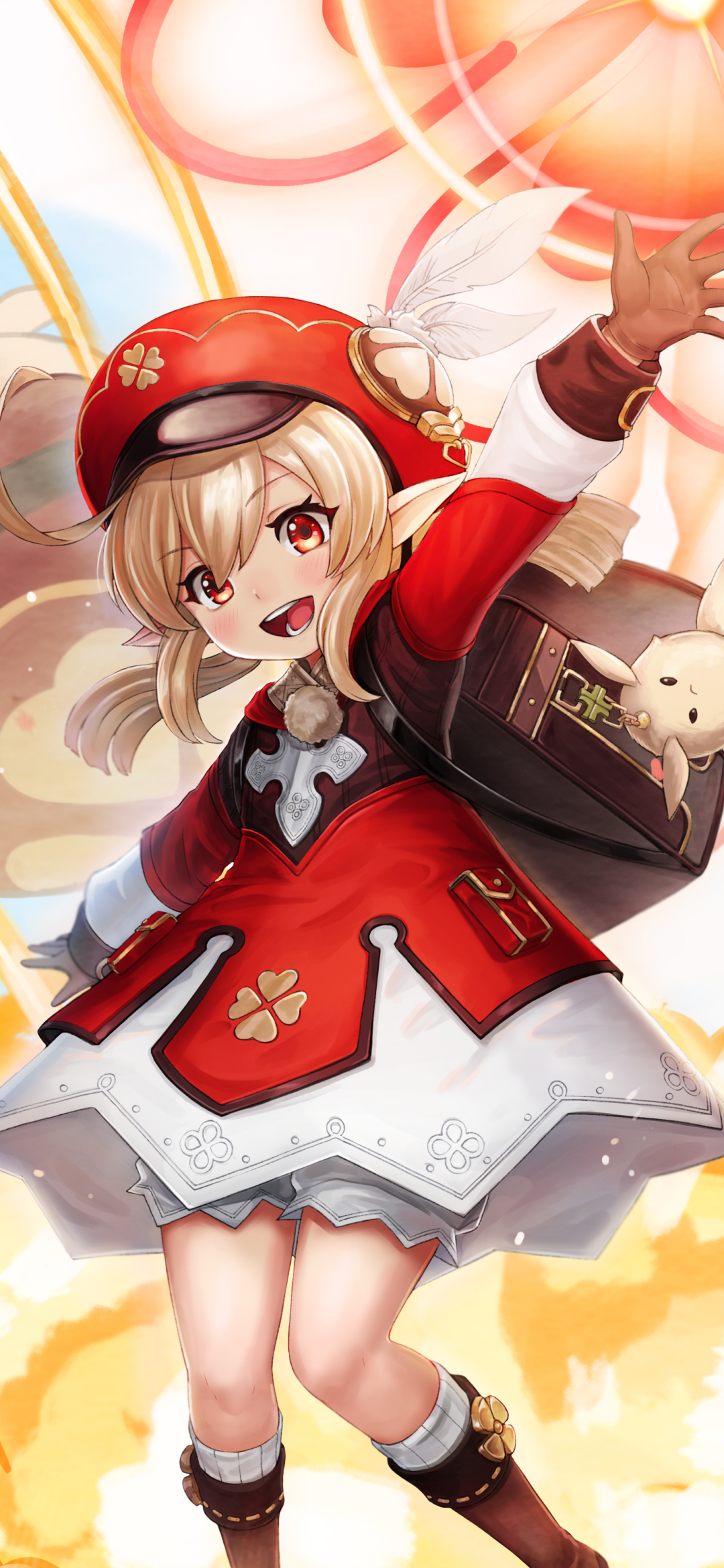 Download mobile wallpaper Blonde, Red Eyes, Video Game, Genshin Impact, Klee (Genshin Impact) for free.