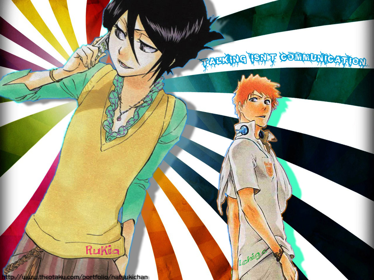 Free download wallpaper Rukia Kuchiki, Bleach, Ichigo Kurosaki, Anime on your PC desktop