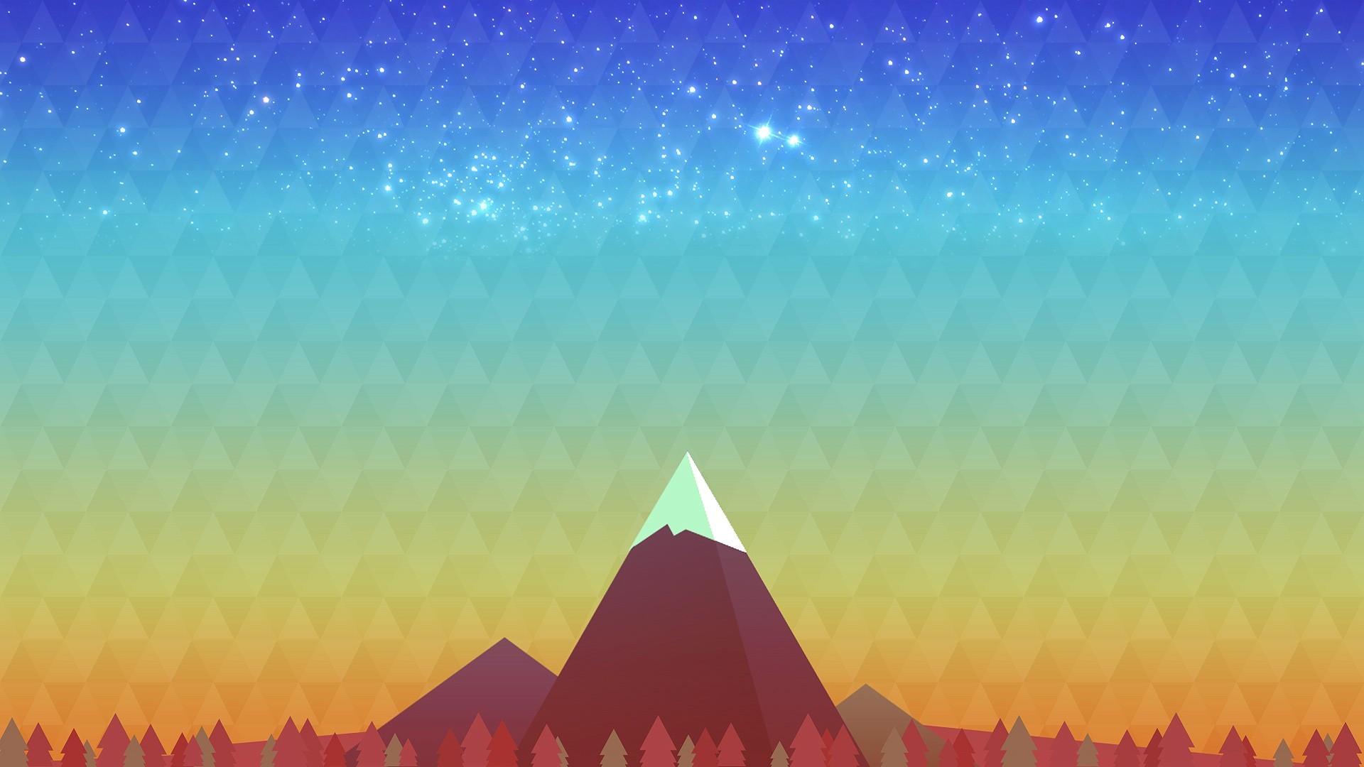 Download mobile wallpaper Mountain, Peak, Artistic, Facets, Minimalist for free.