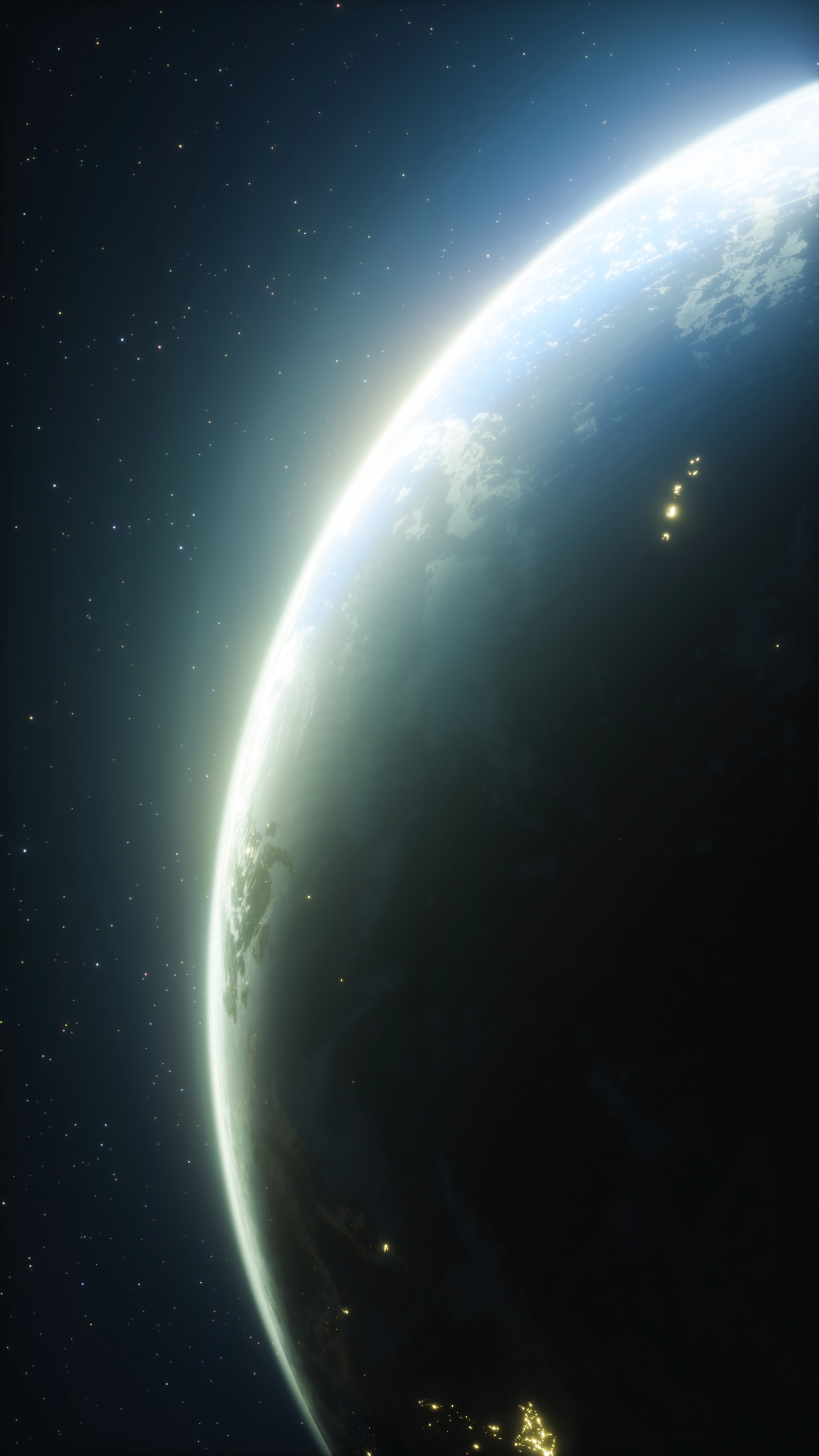 Download mobile wallpaper Planet, Stars, Shining, Universe for free.