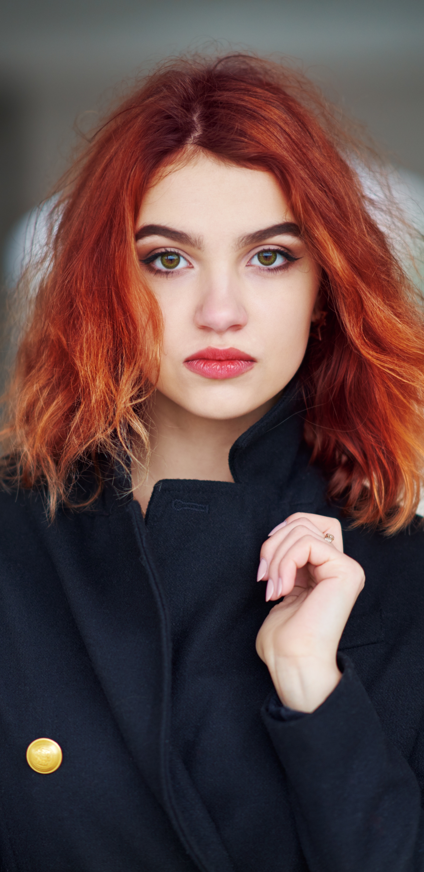 Download mobile wallpaper Redhead, Model, Women, Green Eyes for free.