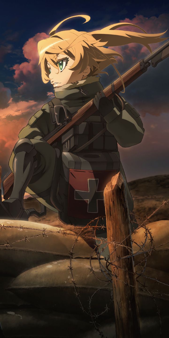 Descarga gratuita de fondo de pantalla para móvil de Animado, Youjo Senki, Tanya Degurechaff.