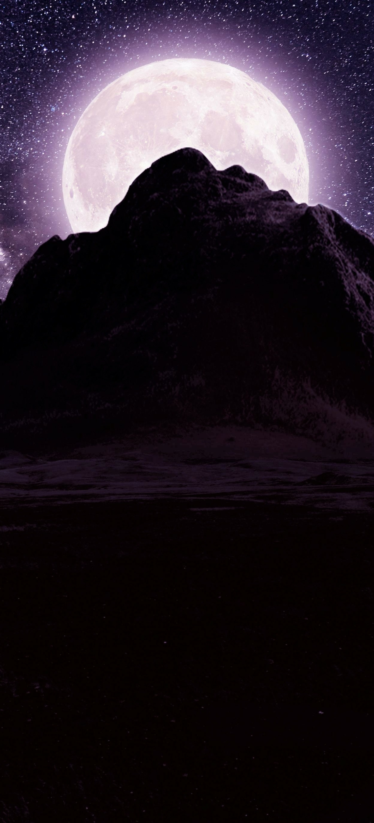 Download mobile wallpaper Night, Moon, Starry Sky, Earth for free.