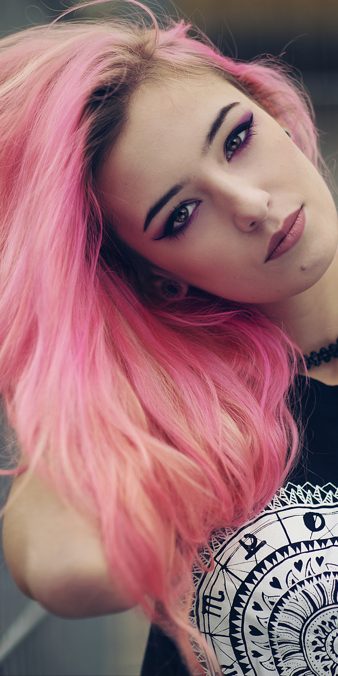 Download mobile wallpaper Model, Women, Pink Hair for free.