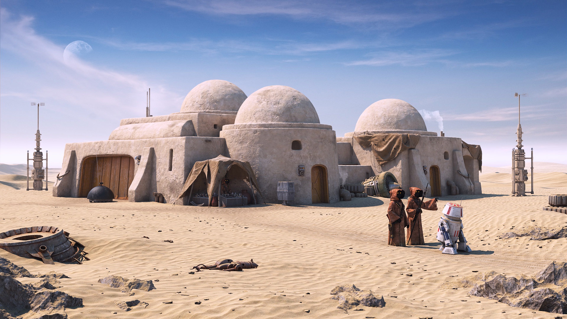 Die besten Tatooine (Star Wars)-Hintergründe für den Telefonbildschirm