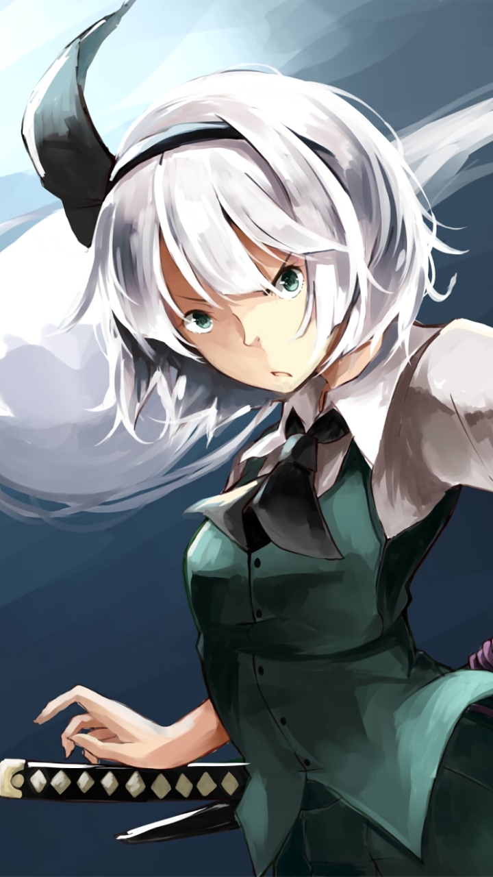 Download mobile wallpaper Anime, Touhou, Youmu Konpaku for free.