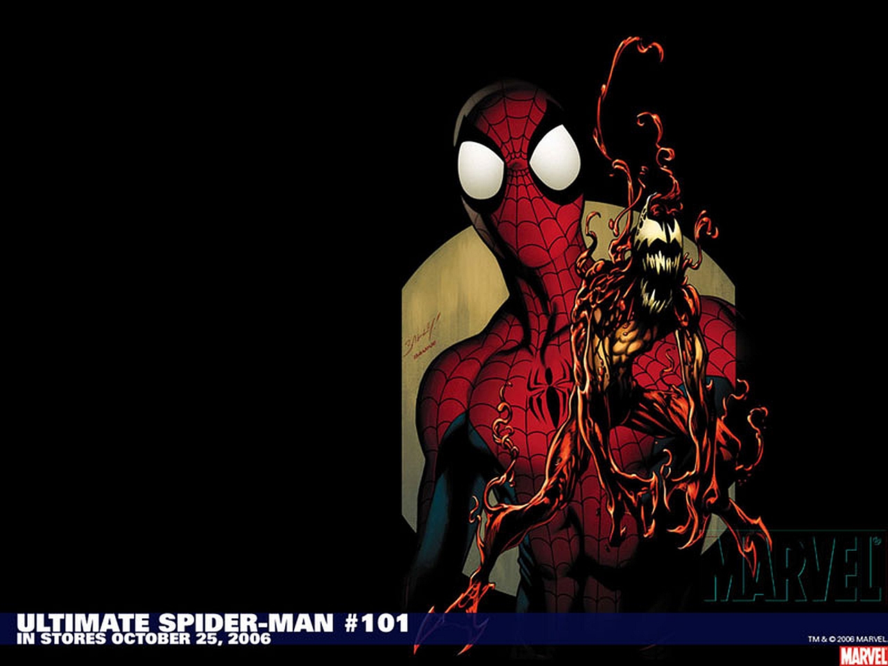 ultimate spider man, comics, carnage (marvel comics), earth 1610, spider man