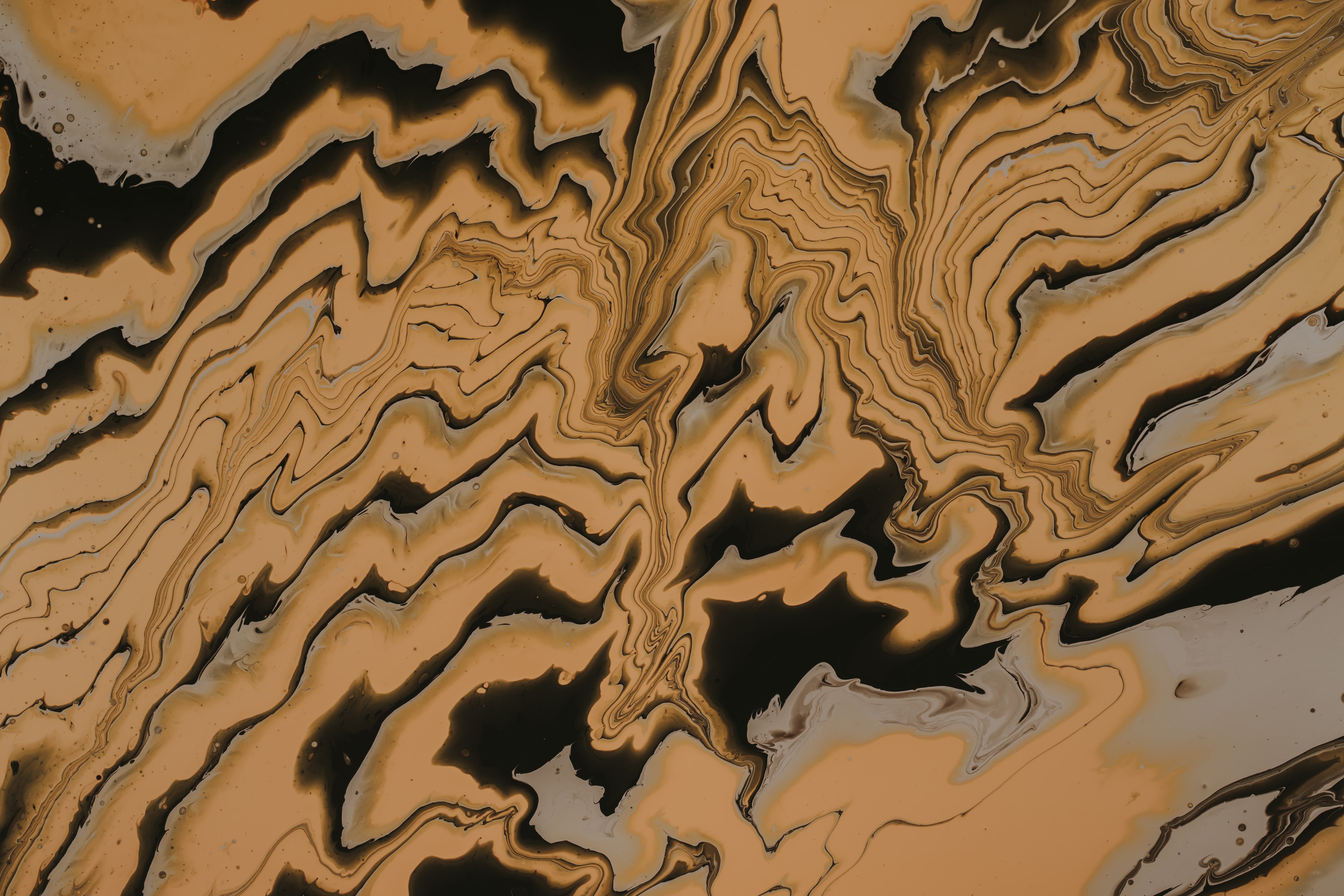 Free download wallpaper Abstract, Divorces, Paint, Brown, Waves, Liquid on your PC desktop