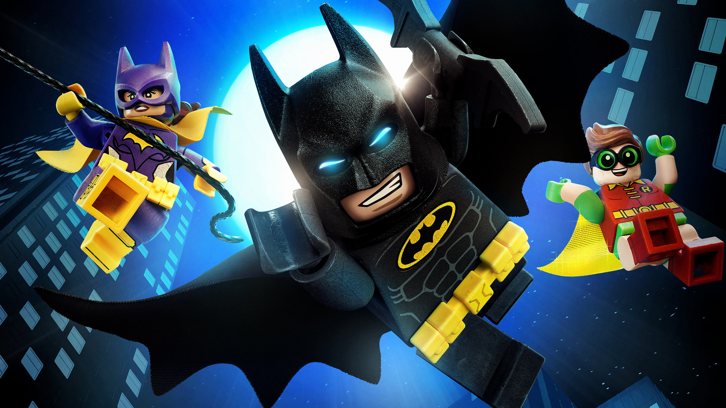 the lego batman movie, movie, barbara gordon, batgirl, batman, dick grayson, lego, robin (dc comics)