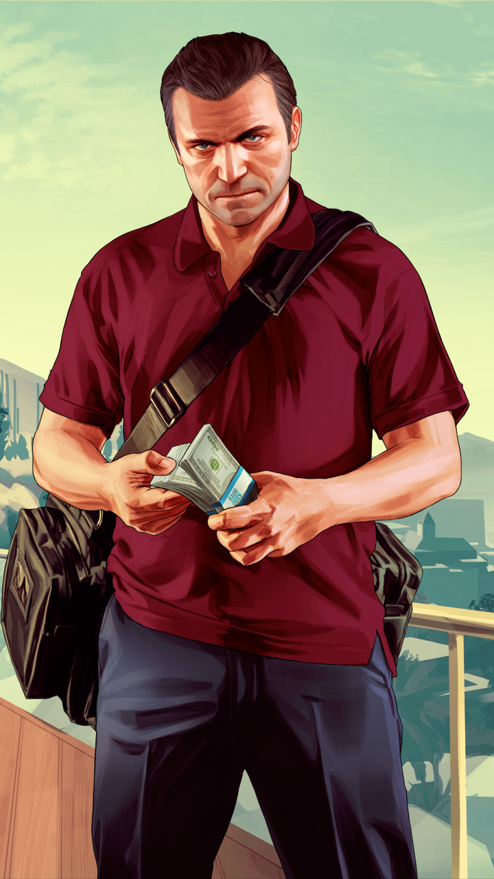Handy-Wallpaper Computerspiele, Grand Theft Auto, Grand Theft Auto V, Michael Desanta kostenlos herunterladen.