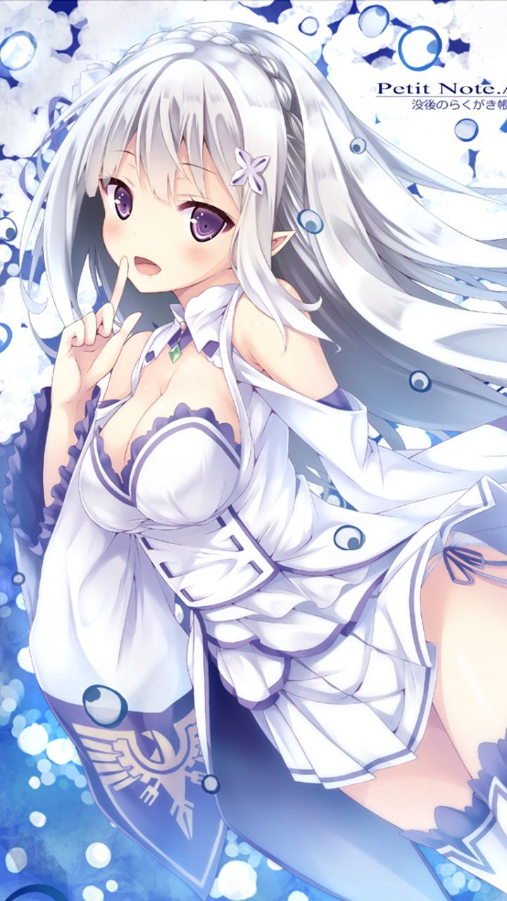 Handy-Wallpaper Animes, Emilia (Re: Zero), Re:zero Das Leben In Einer Anderen Welt Beginnen kostenlos herunterladen.