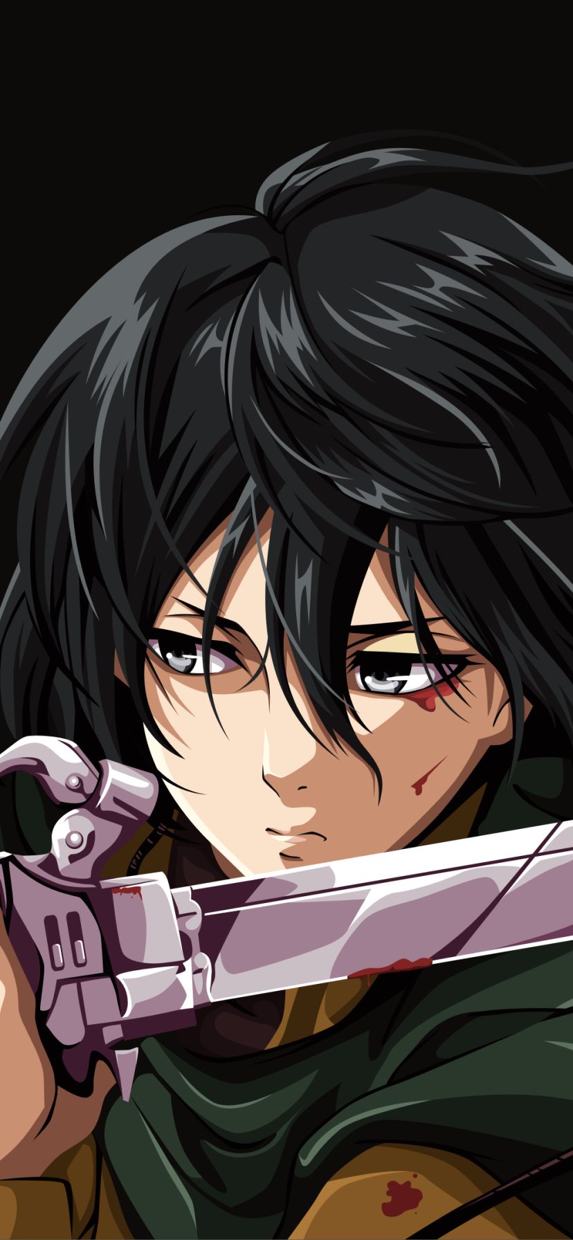 Handy-Wallpaper Animes, Mikasa Ackermann, Shingeki Kein Kyojin, Attack On Titan kostenlos herunterladen.