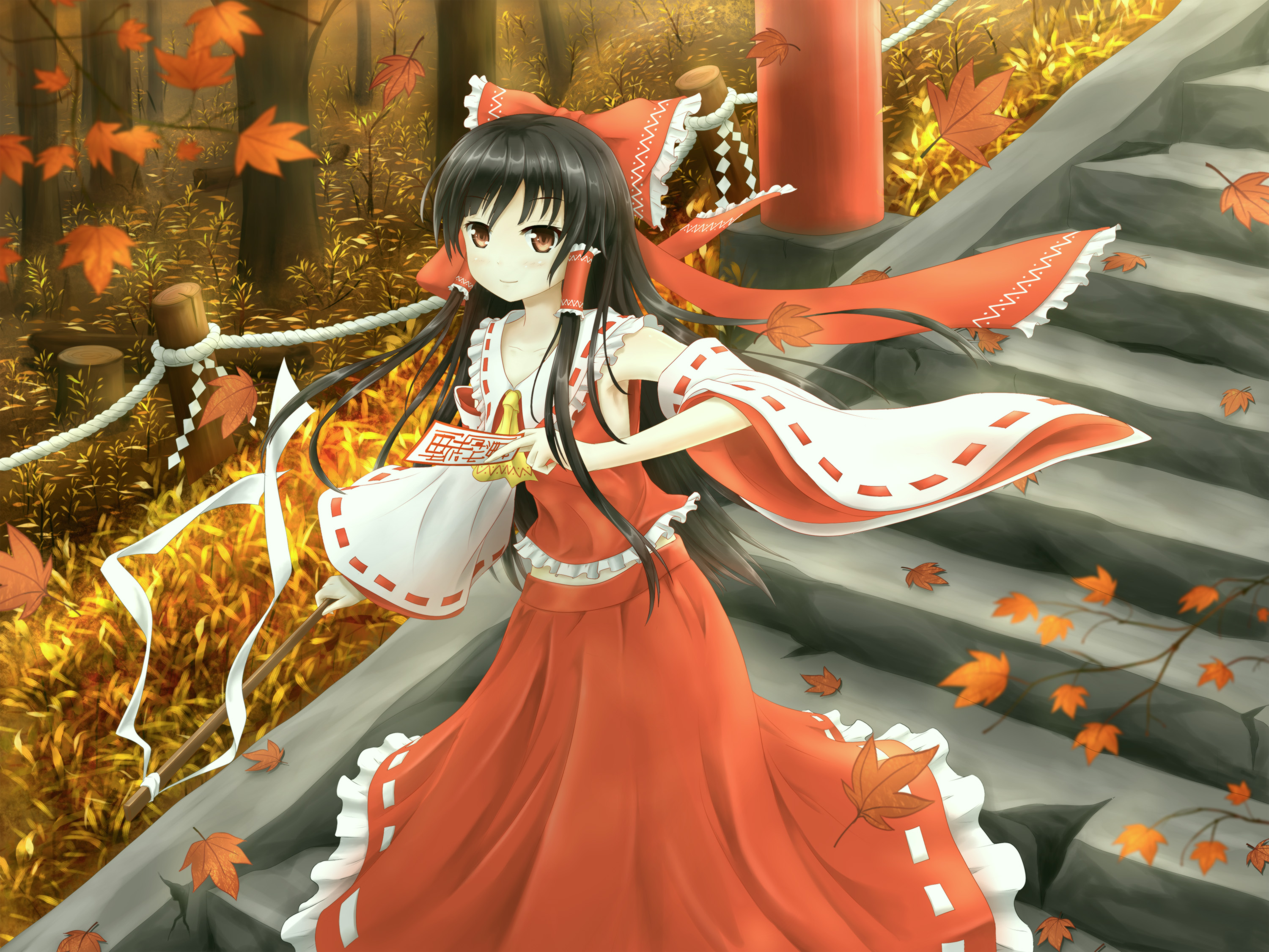 Téléchargez gratuitement l'image Animé, Touhou, Reimu Hakurei sur le bureau de votre PC