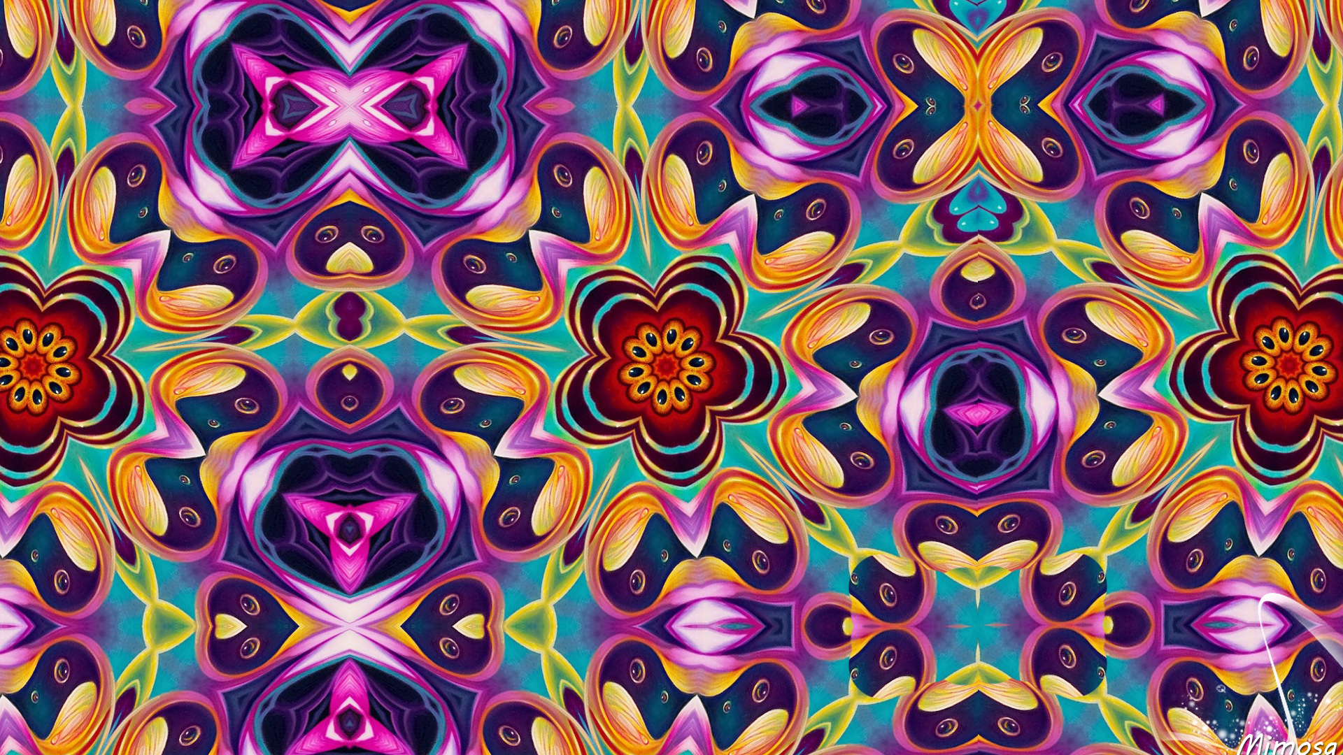Laden Sie das Abstrakt, Blume, Muster, Farben, Bunt, Kaleidoskop-Bild kostenlos auf Ihren PC-Desktop herunter