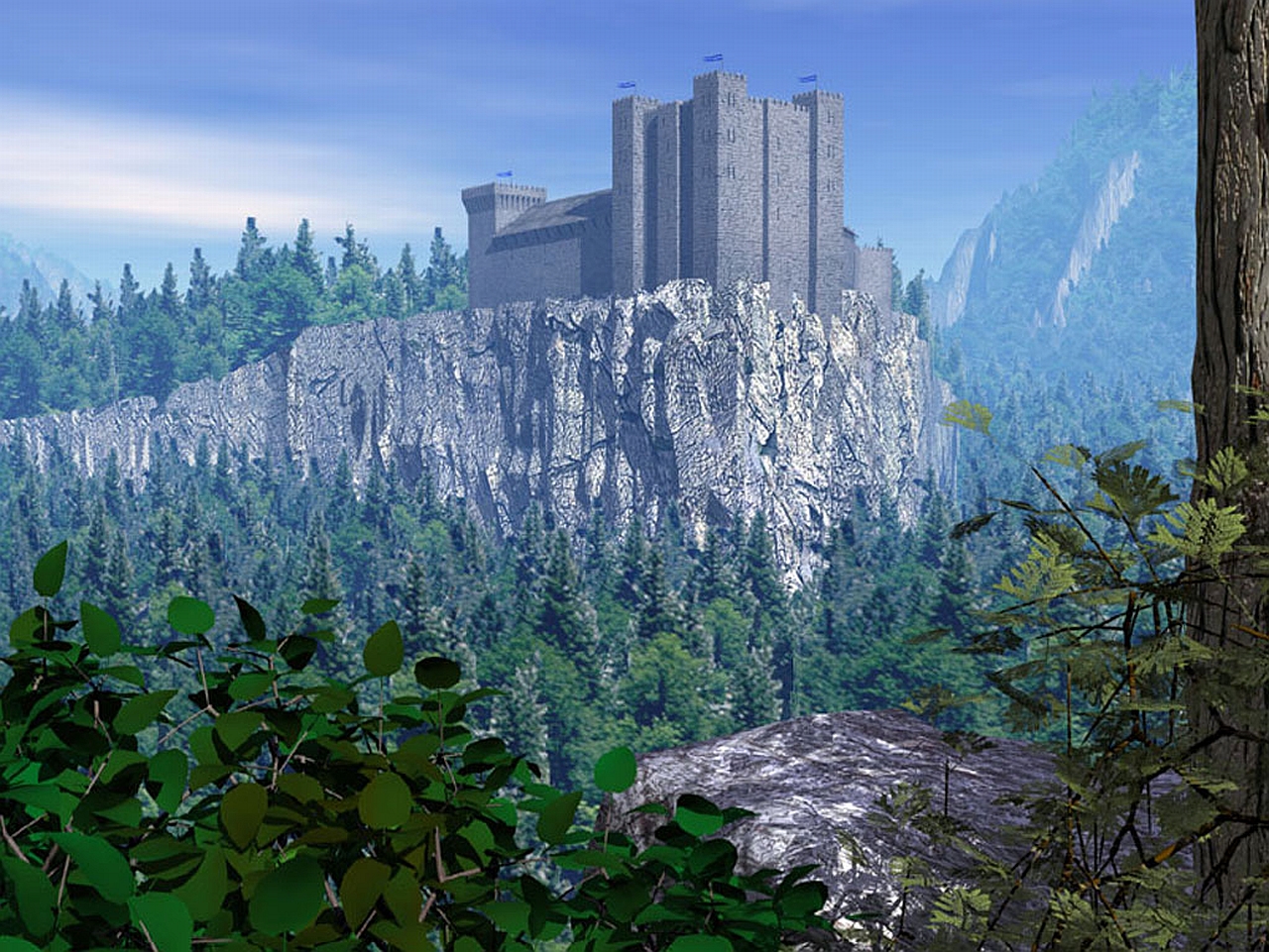 Free download wallpaper Fantasy, Castle on your PC desktop