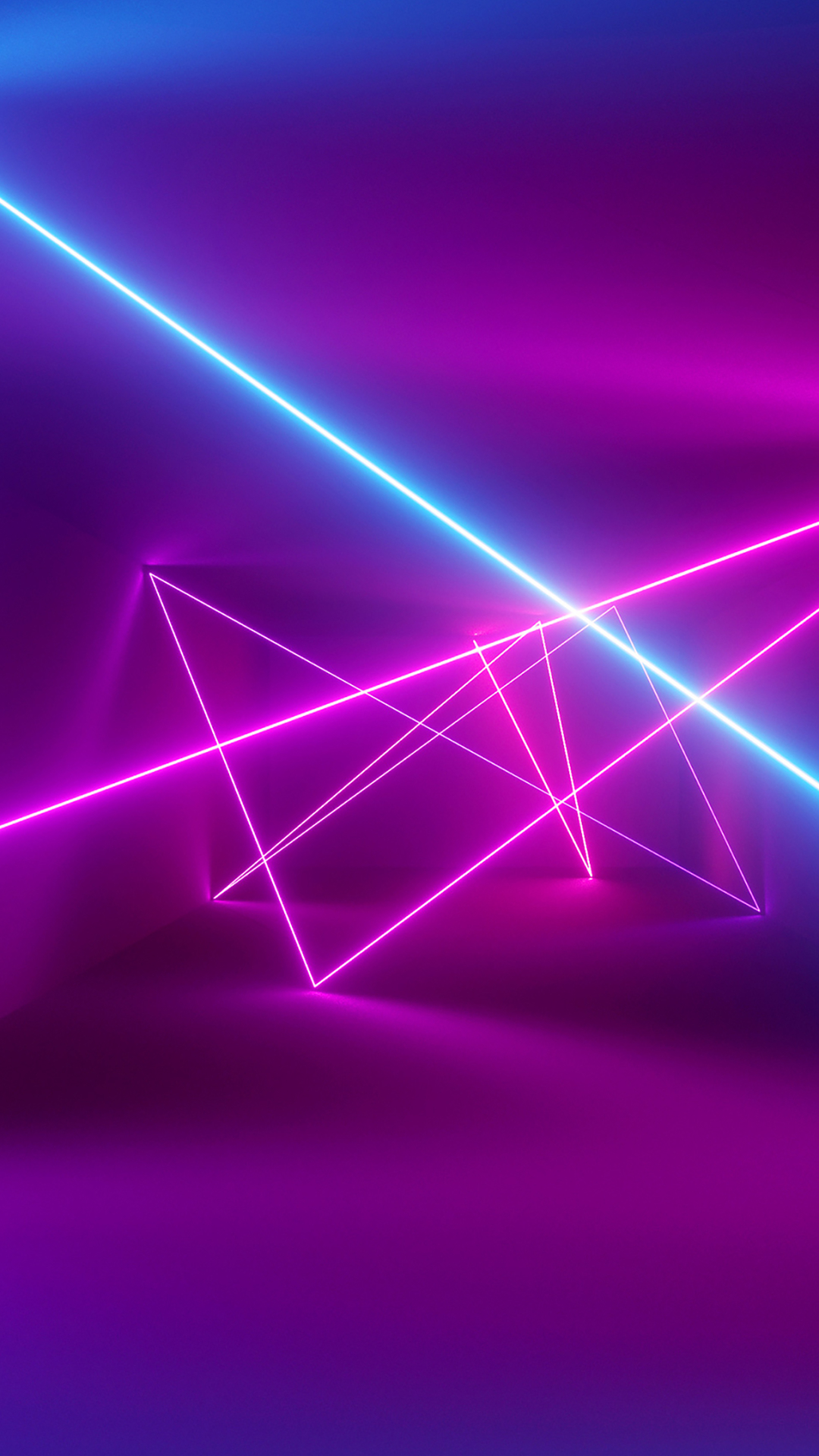 Download mobile wallpaper Light, Neon, Purple, Artistic, Tunnel for free.